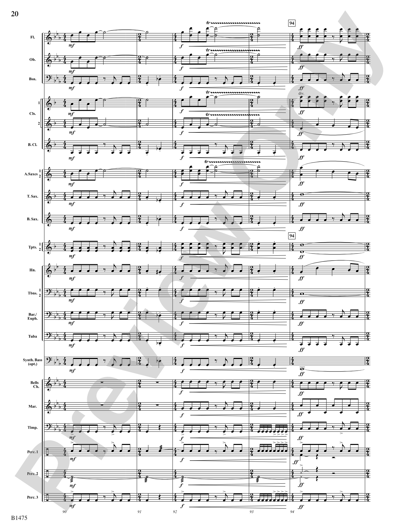 Rhythm of the Spheres: Concert Band Conductor Score & Parts