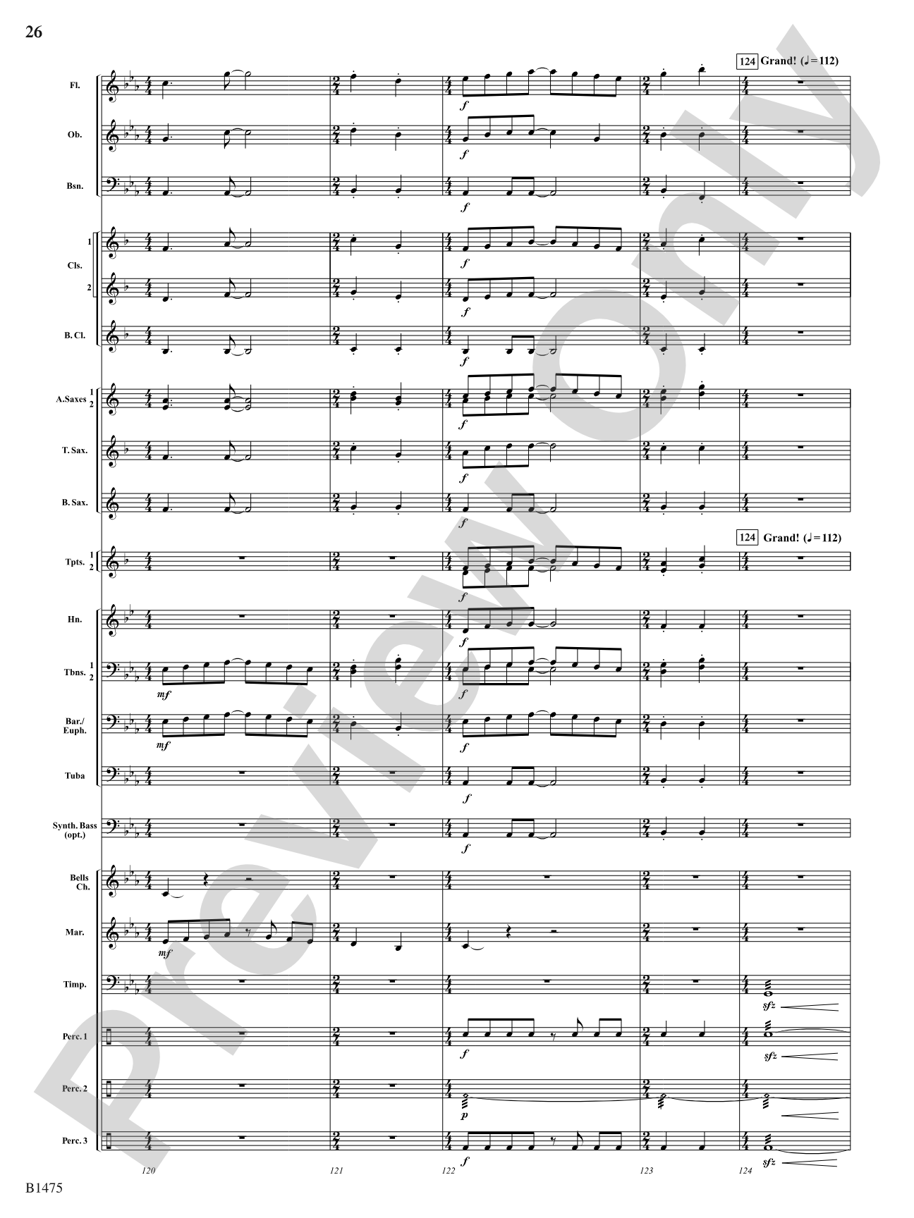 Rhythm of the Spheres: Concert Band Conductor Score & Parts