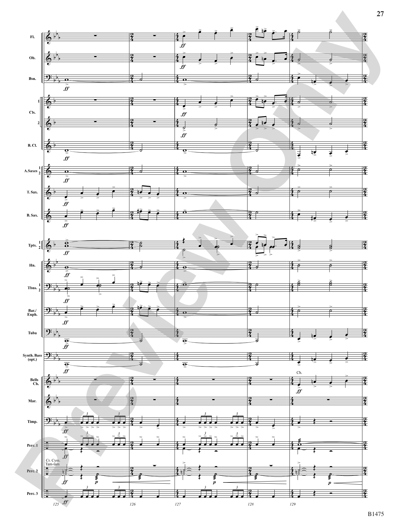 Rhythm of the Spheres: Concert Band Conductor Score & Parts