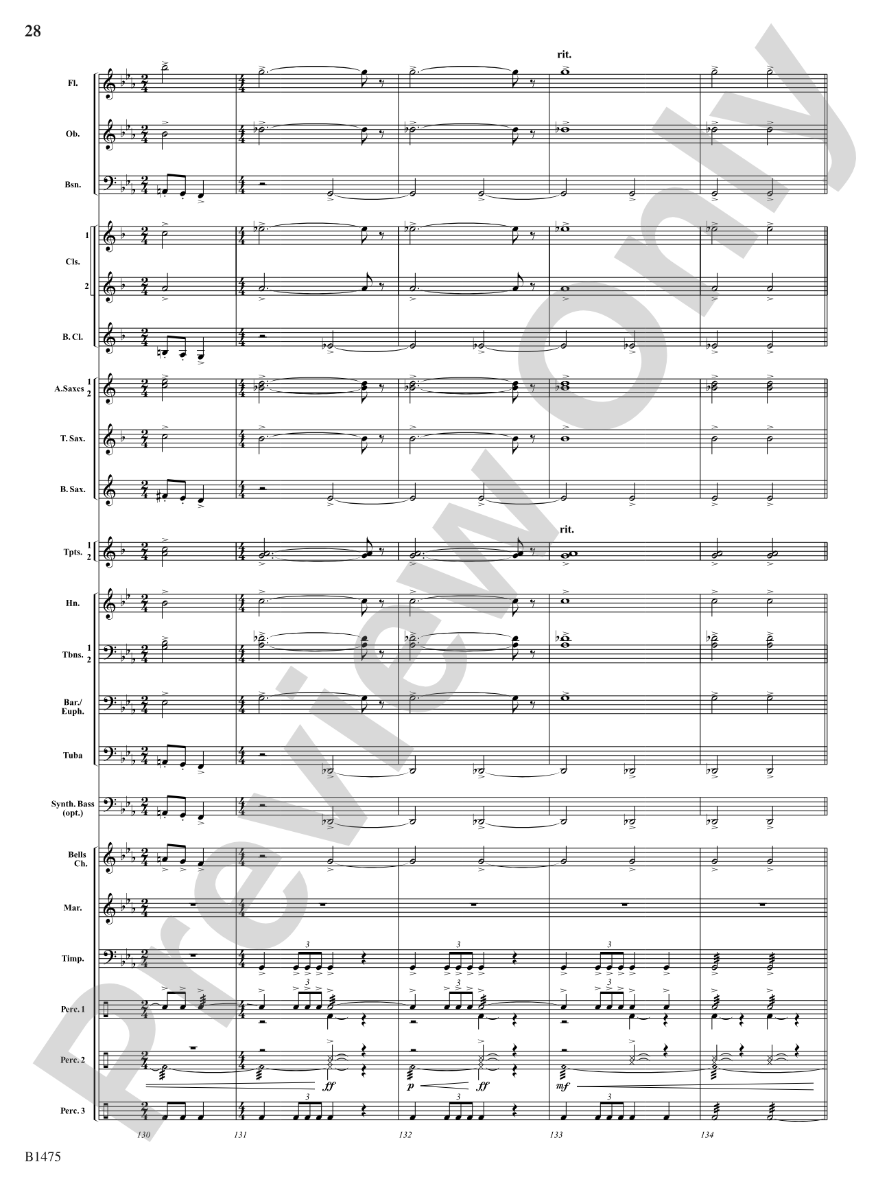Rhythm of the Spheres: Concert Band Conductor Score & Parts