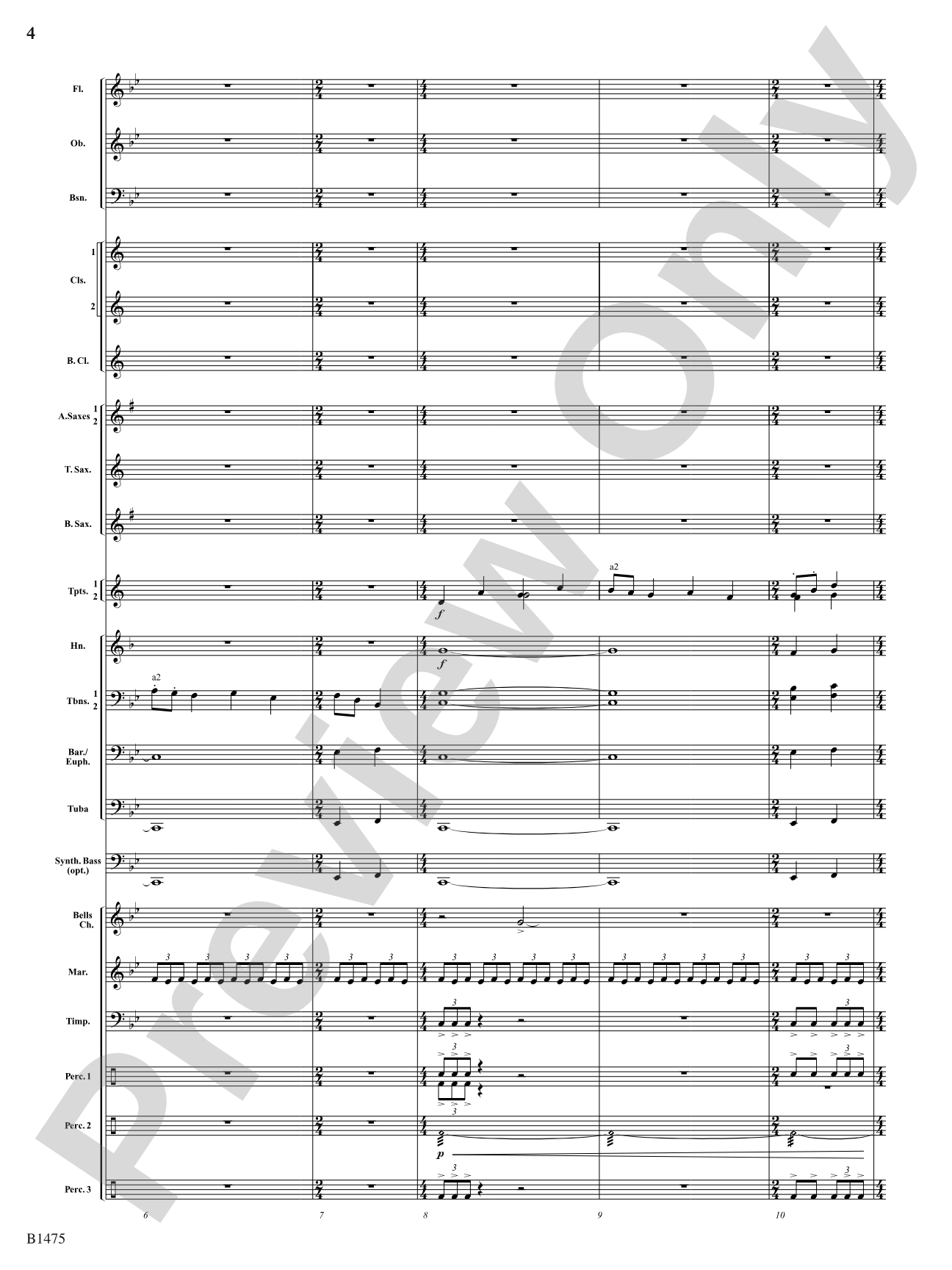 Rhythm of the Spheres: Concert Band Conductor Score & Parts