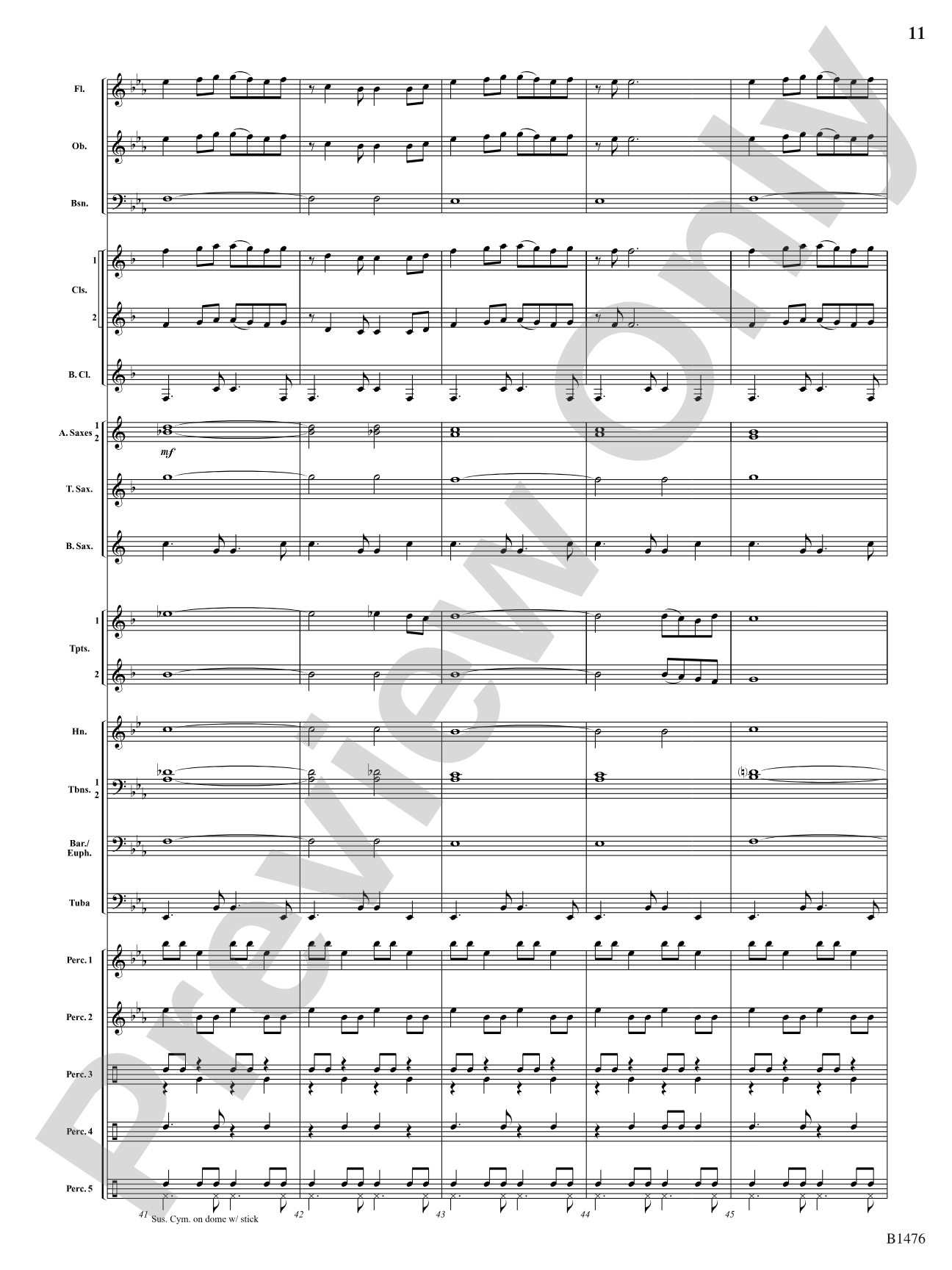 Jungle Dance: Concert Band Conductor Score & Parts