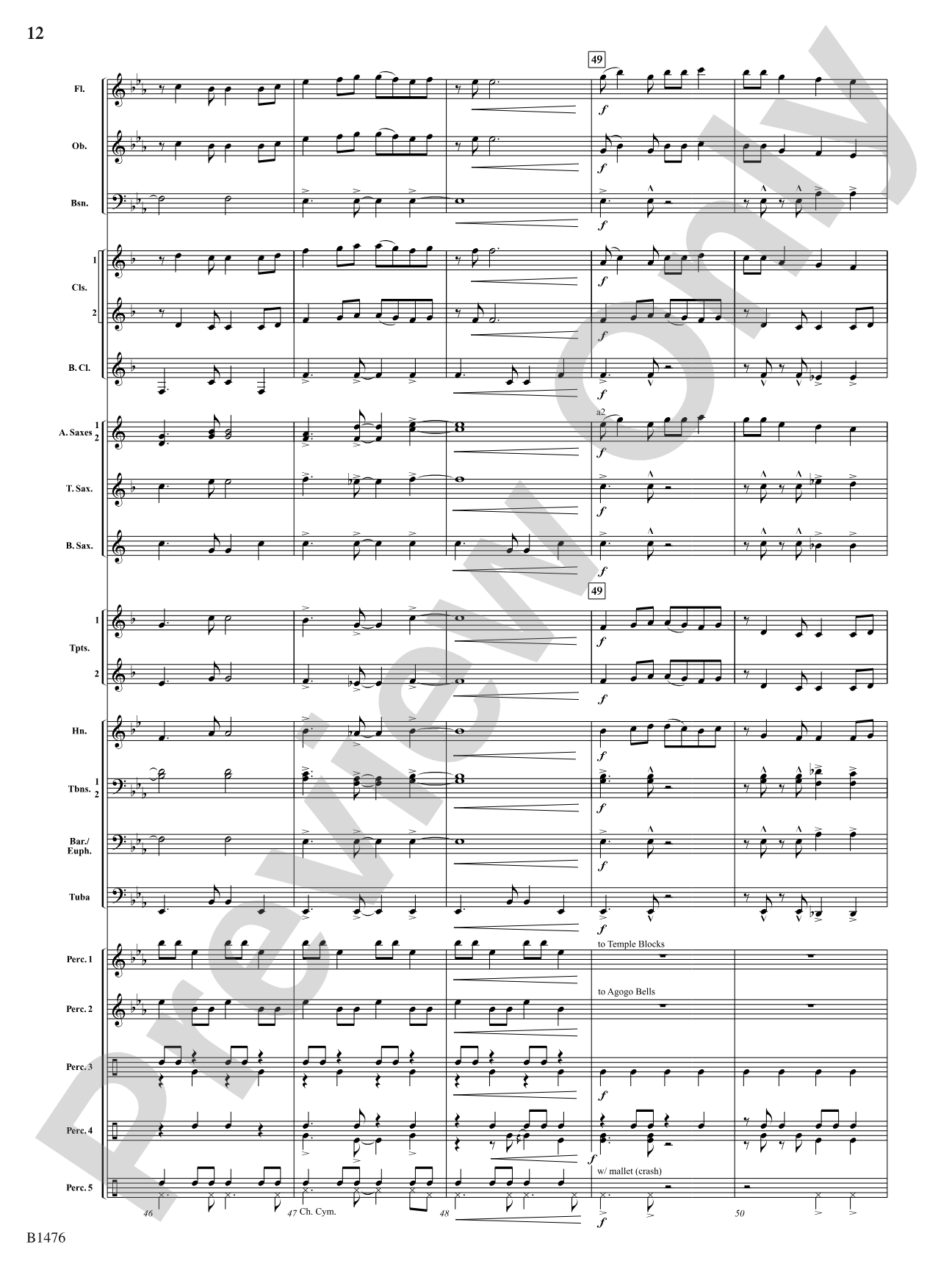 Jungle Dance: Concert Band Conductor Score & Parts