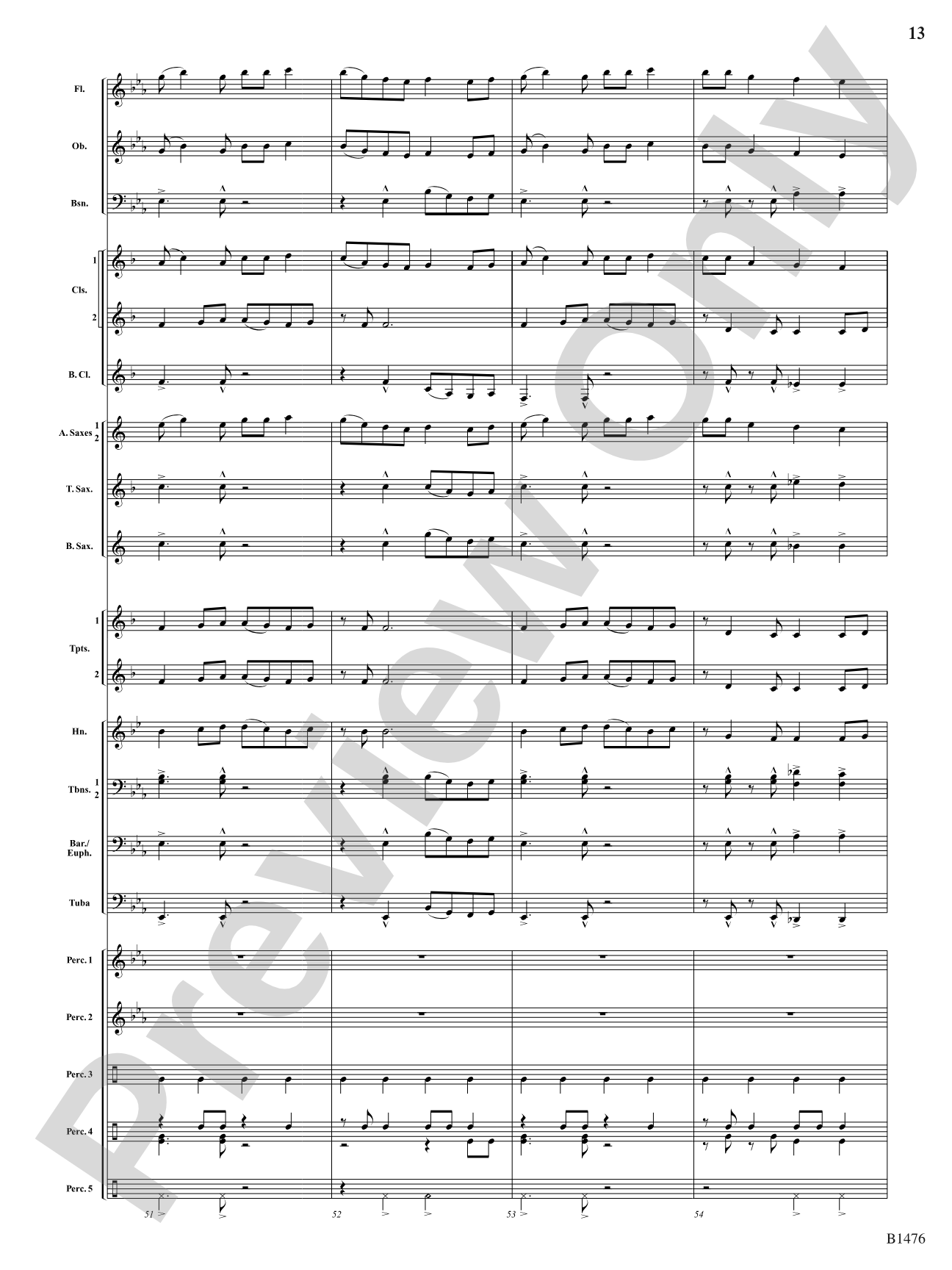 Jungle Dance: Concert Band Conductor Score & Parts
