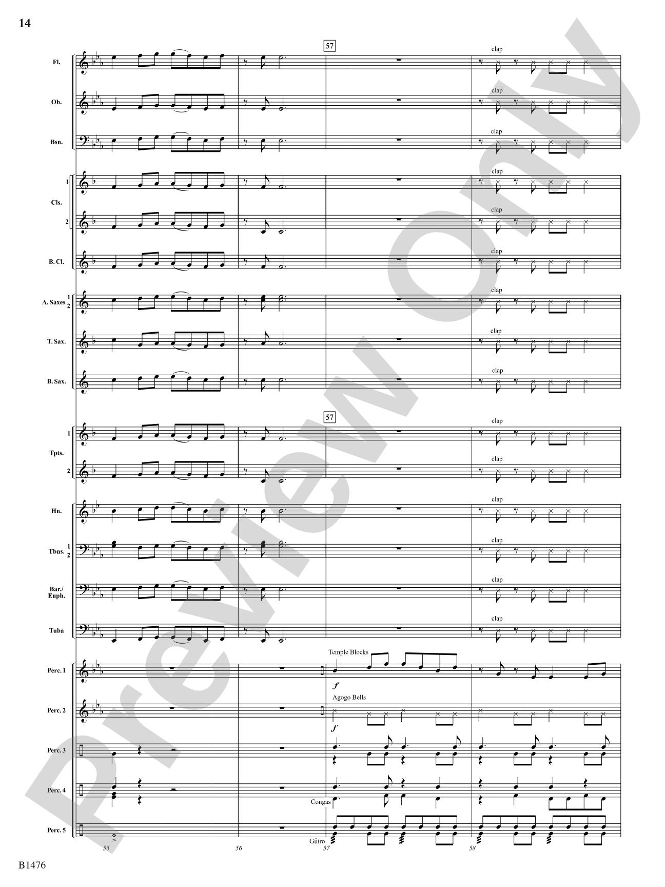 Jungle Dance: Concert Band Conductor Score & Parts