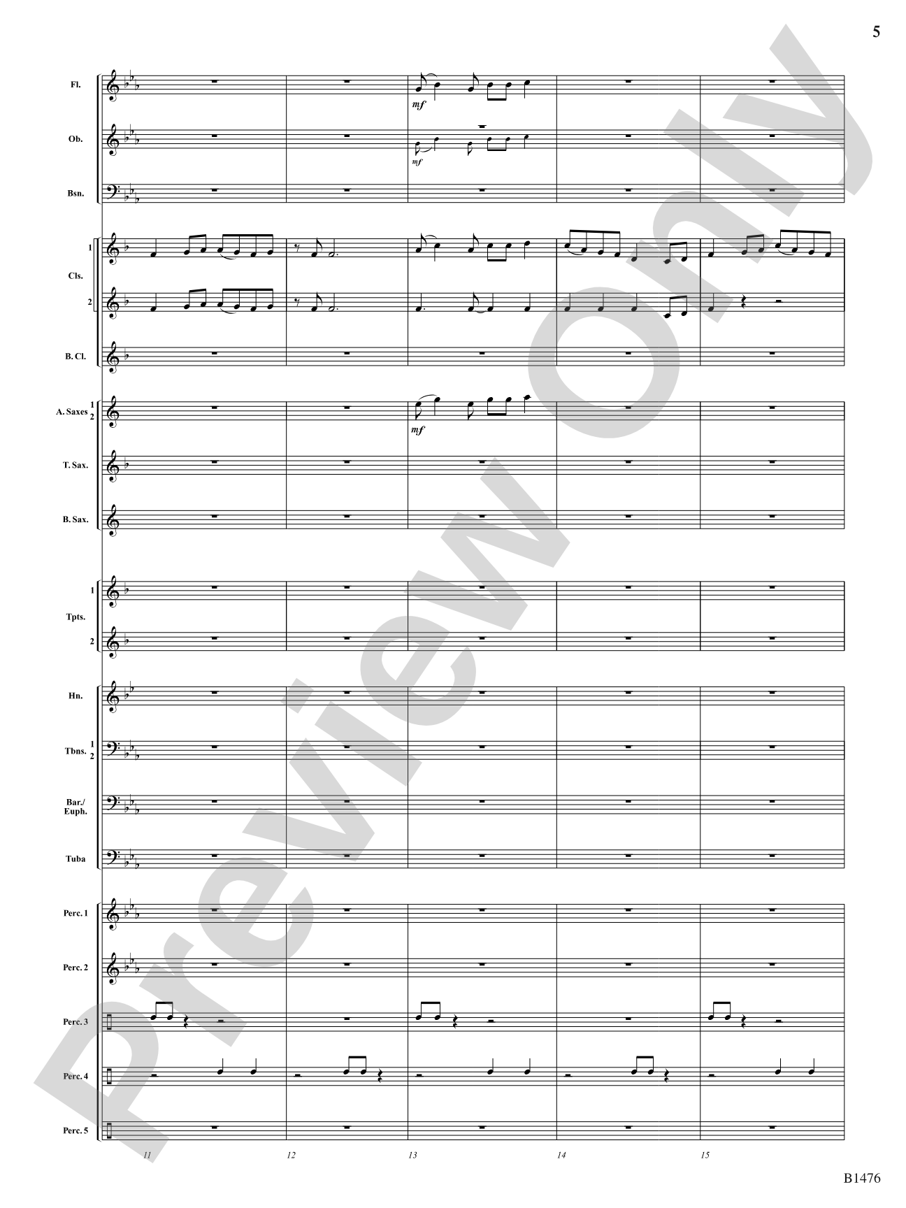 Jungle Dance: Concert Band Conductor Score & Parts