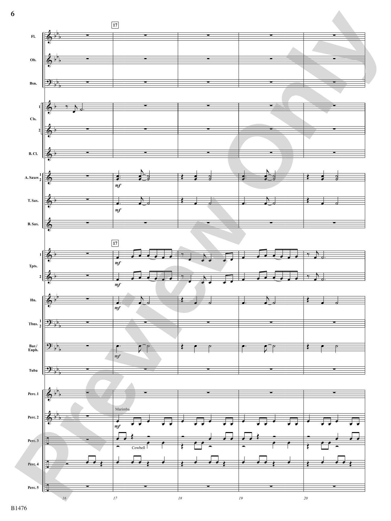 Jungle Dance: Concert Band Conductor Score & Parts
