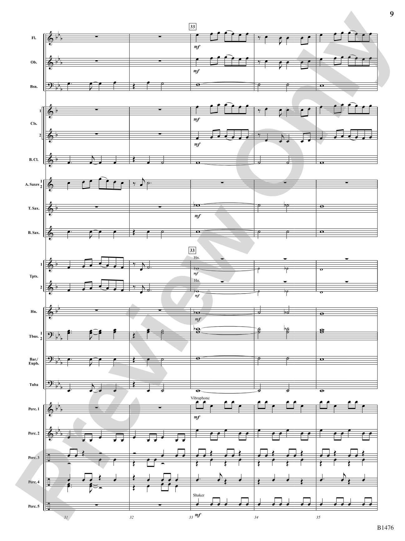 Jungle Dance: Concert Band Conductor Score & Parts