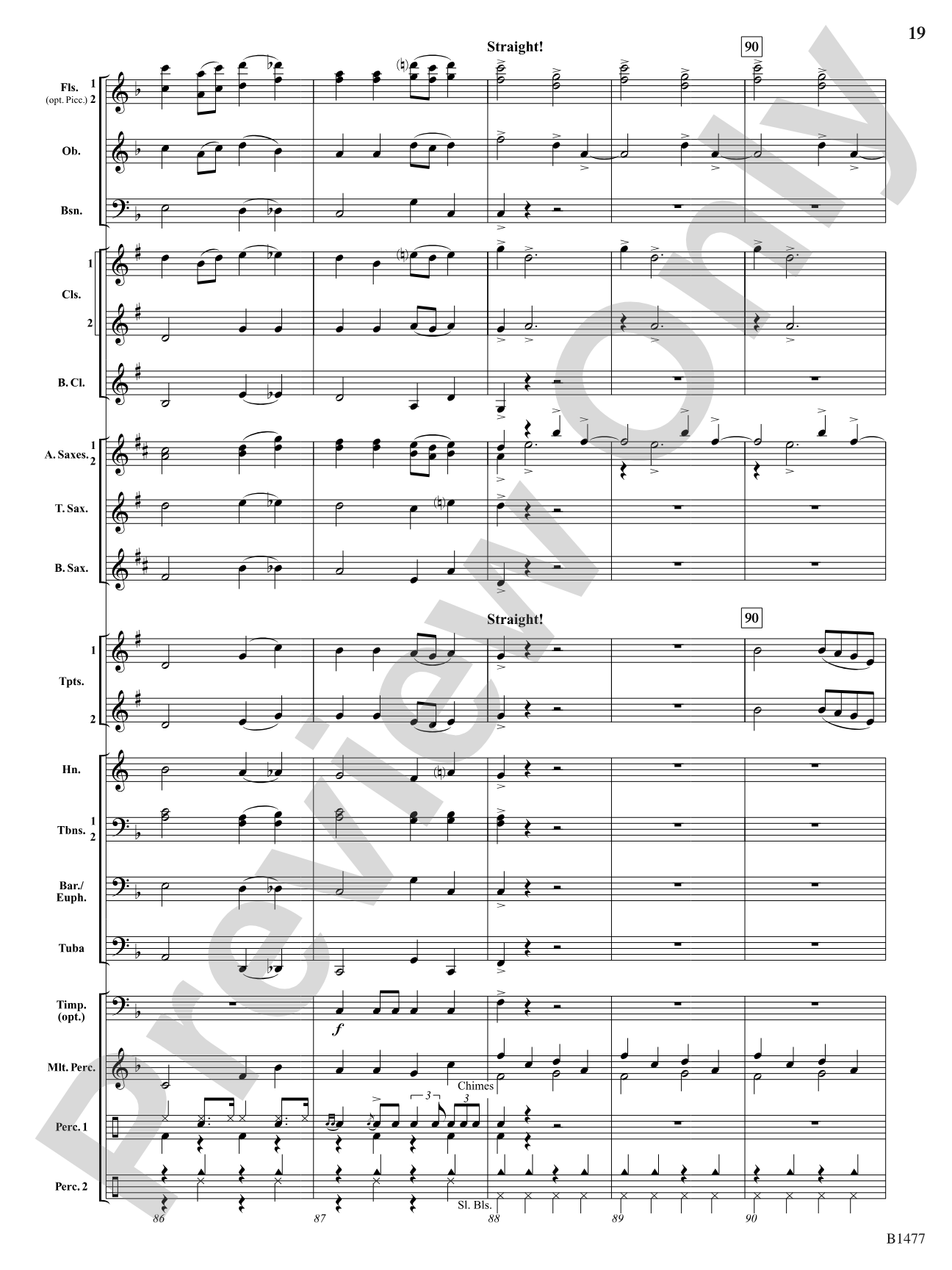And Bless Us Every One: Concert Band Conductor Score & Parts