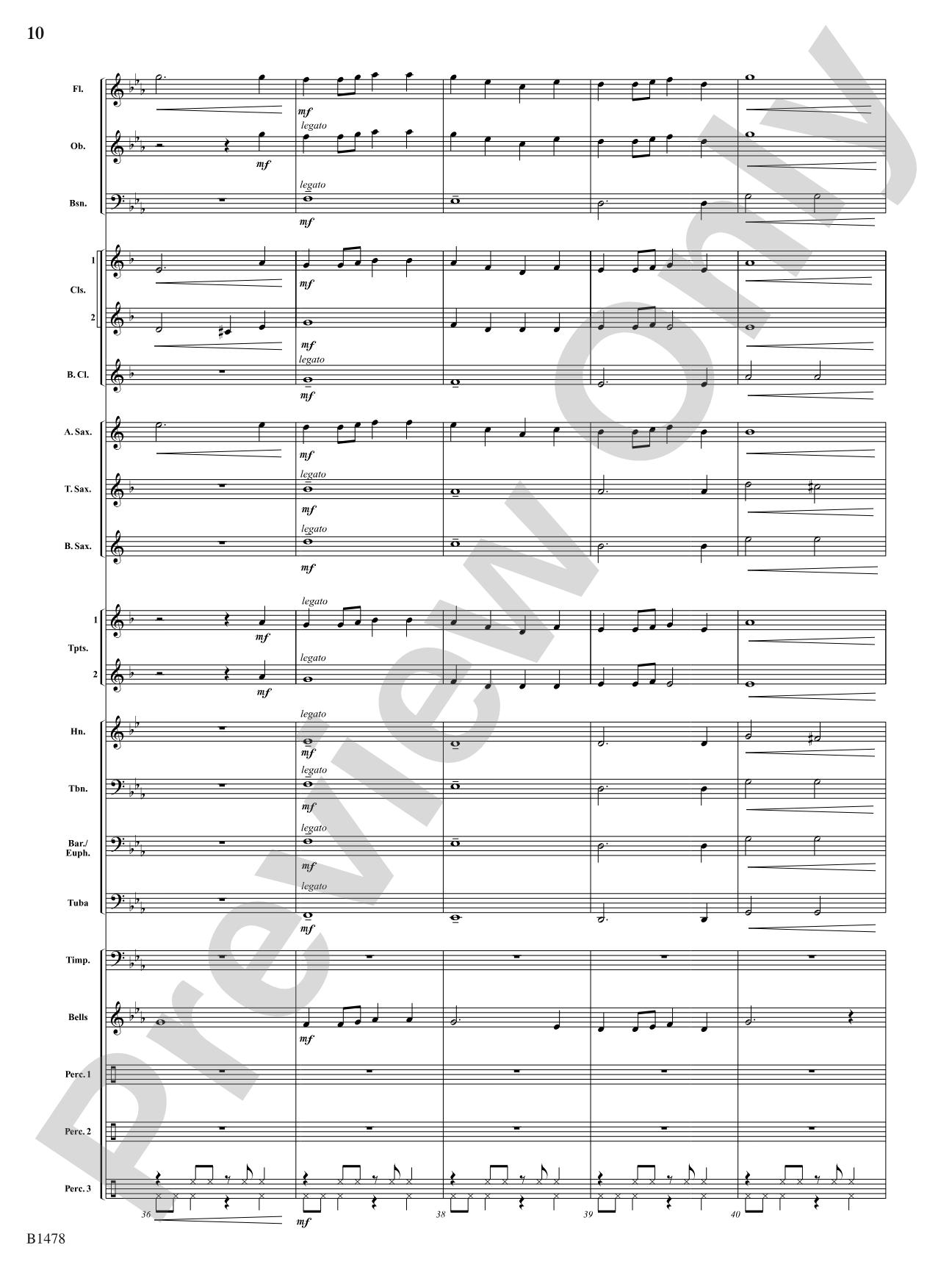 Chant and Fire Ritual: Concert Band Conductor Score & Parts