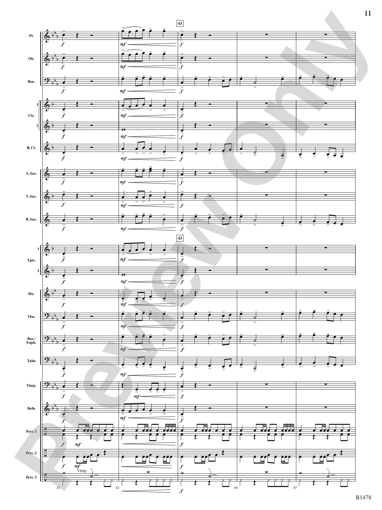 Chant and Fire Ritual: Concert Band Conductor Score & Parts