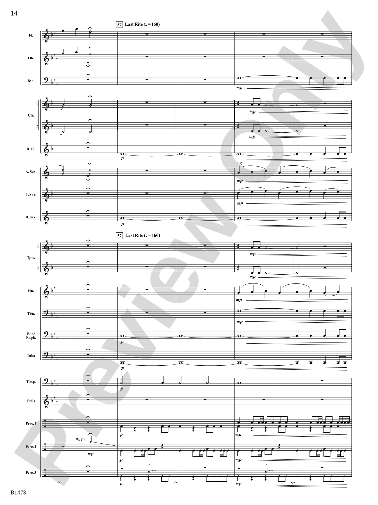 Chant and Fire Ritual: Concert Band Conductor Score & Parts