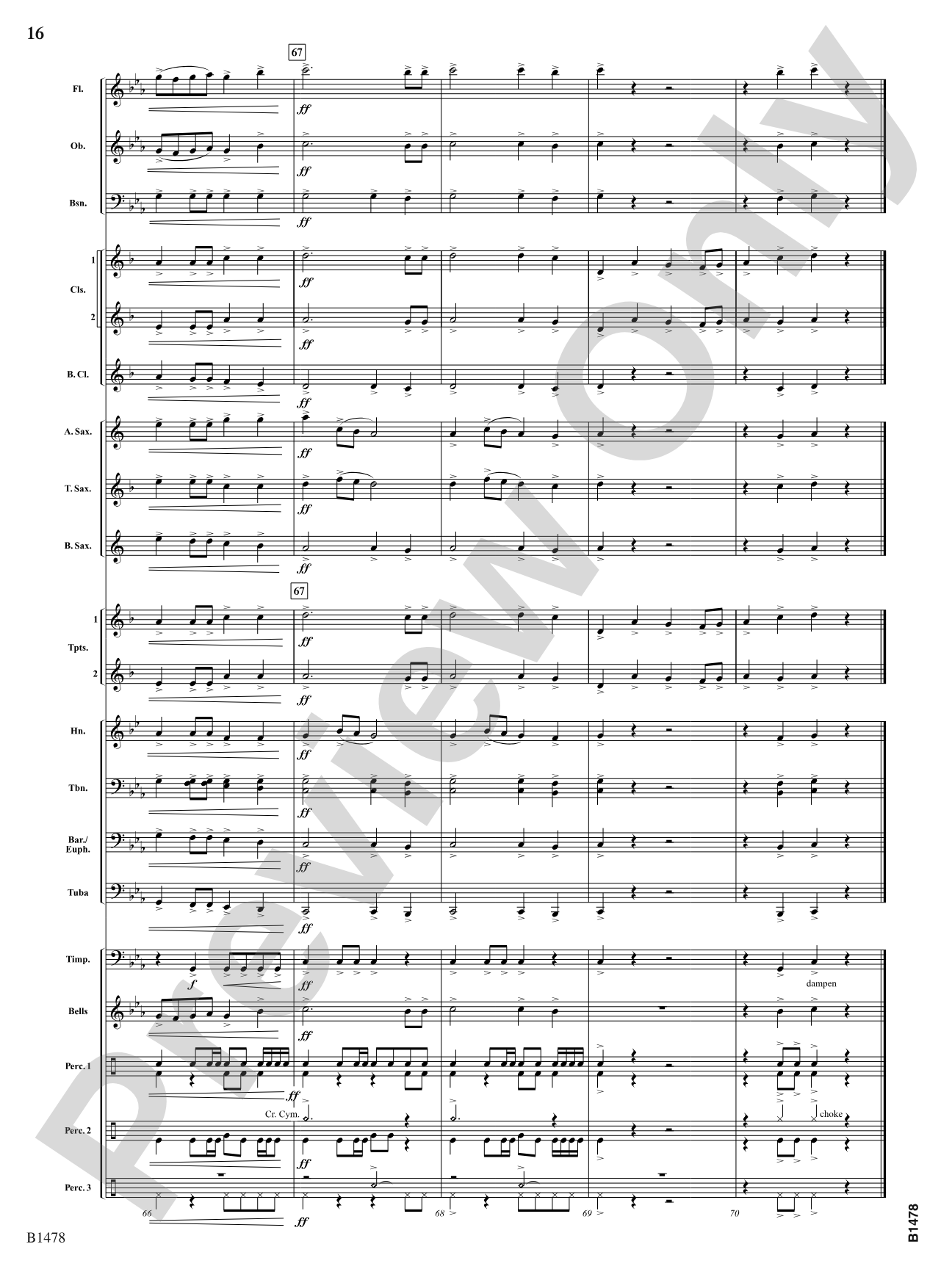 Chant and Fire Ritual: Concert Band Conductor Score & Parts