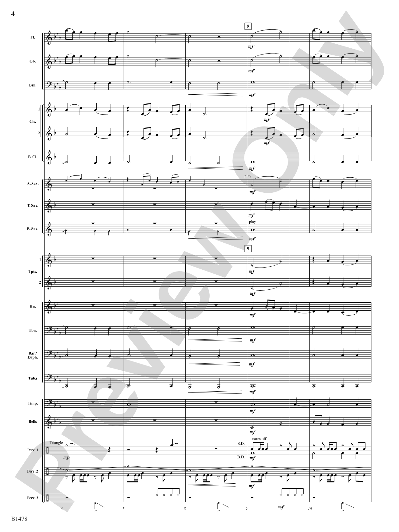 Chant and Fire Ritual: Concert Band Conductor Score & Parts