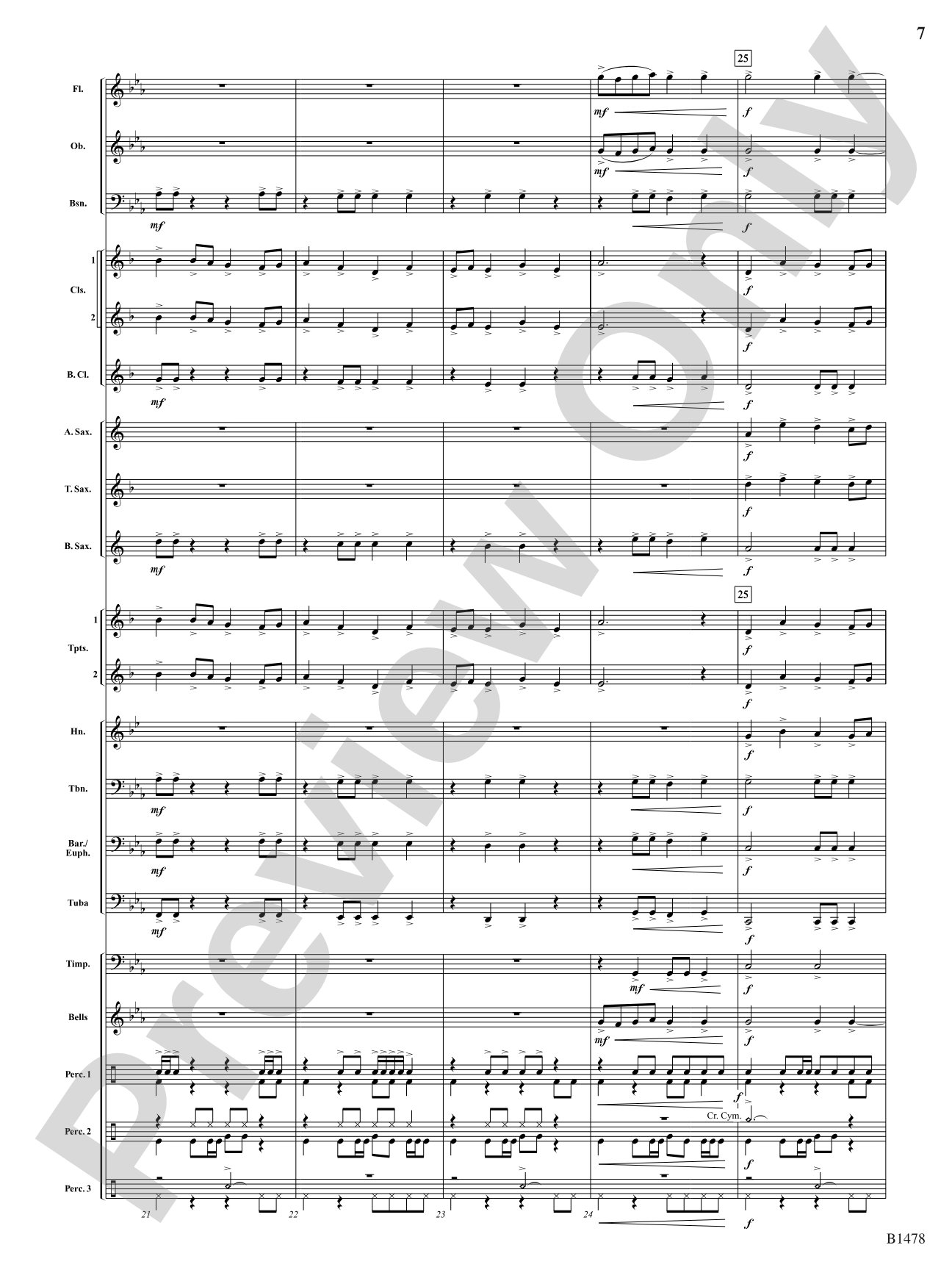 Chant and Fire Ritual: Concert Band Conductor Score & Parts