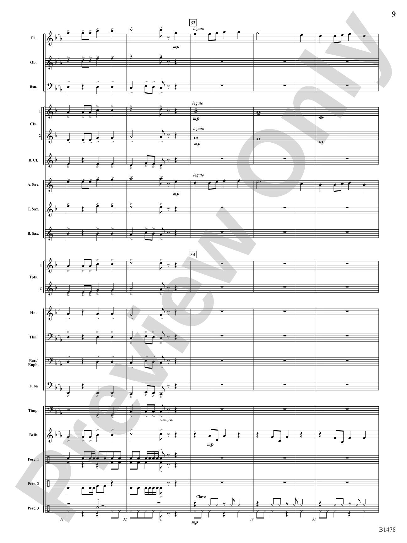 Chant and Fire Ritual: Concert Band Conductor Score & Parts