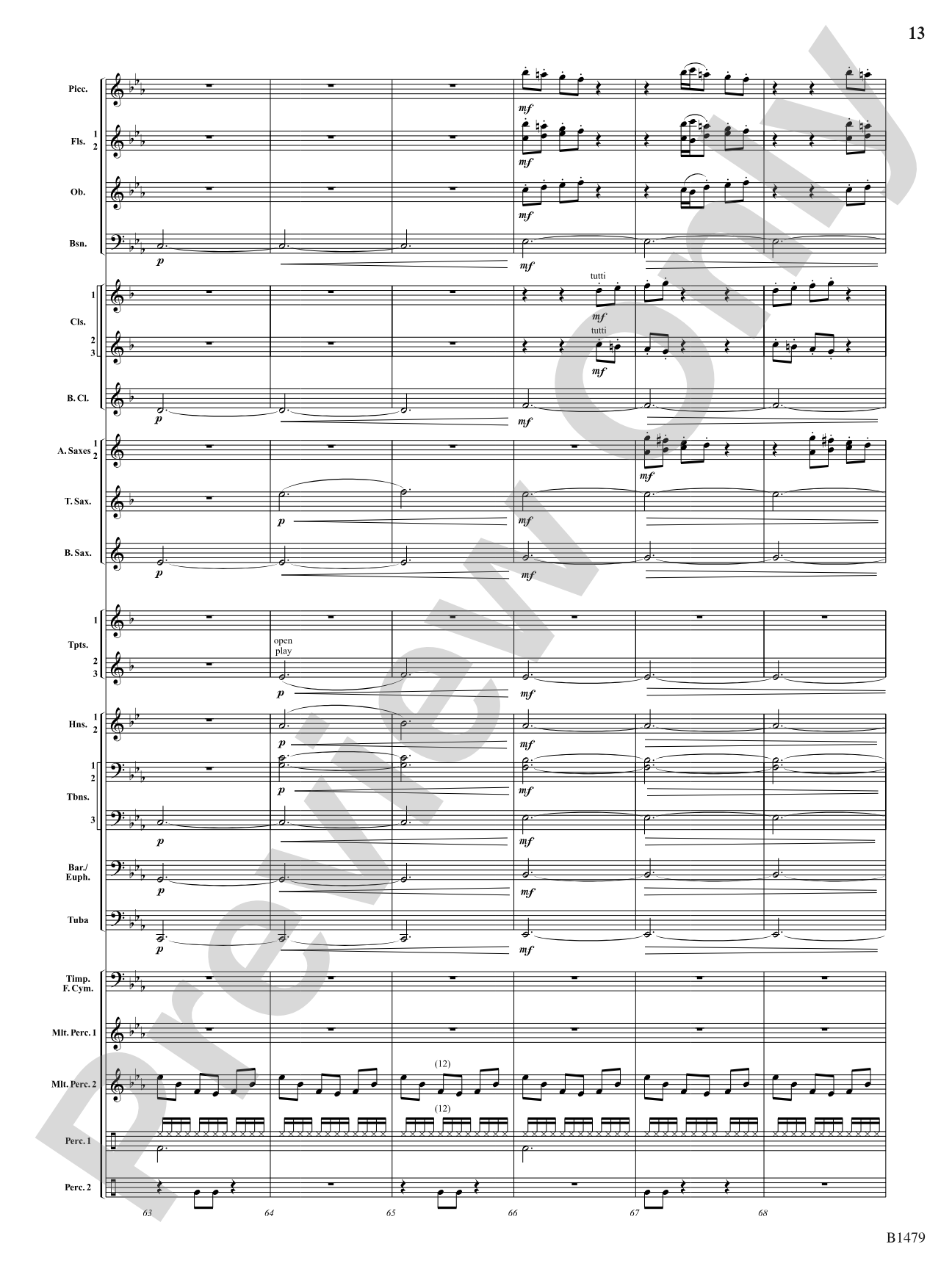 Gravity Wave: Concert Band Conductor Score & Parts