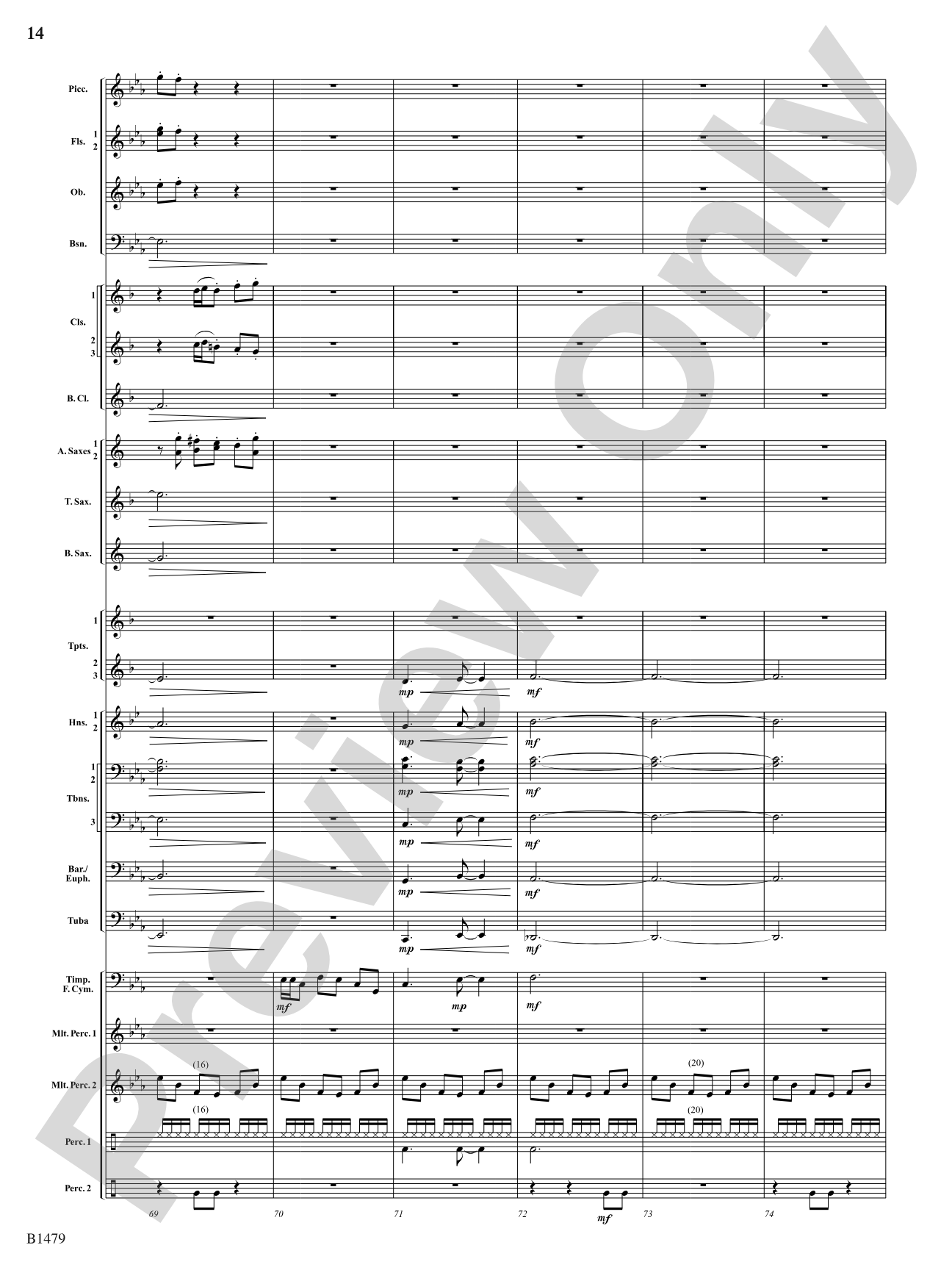 Gravity Wave: Concert Band Conductor Score & Parts