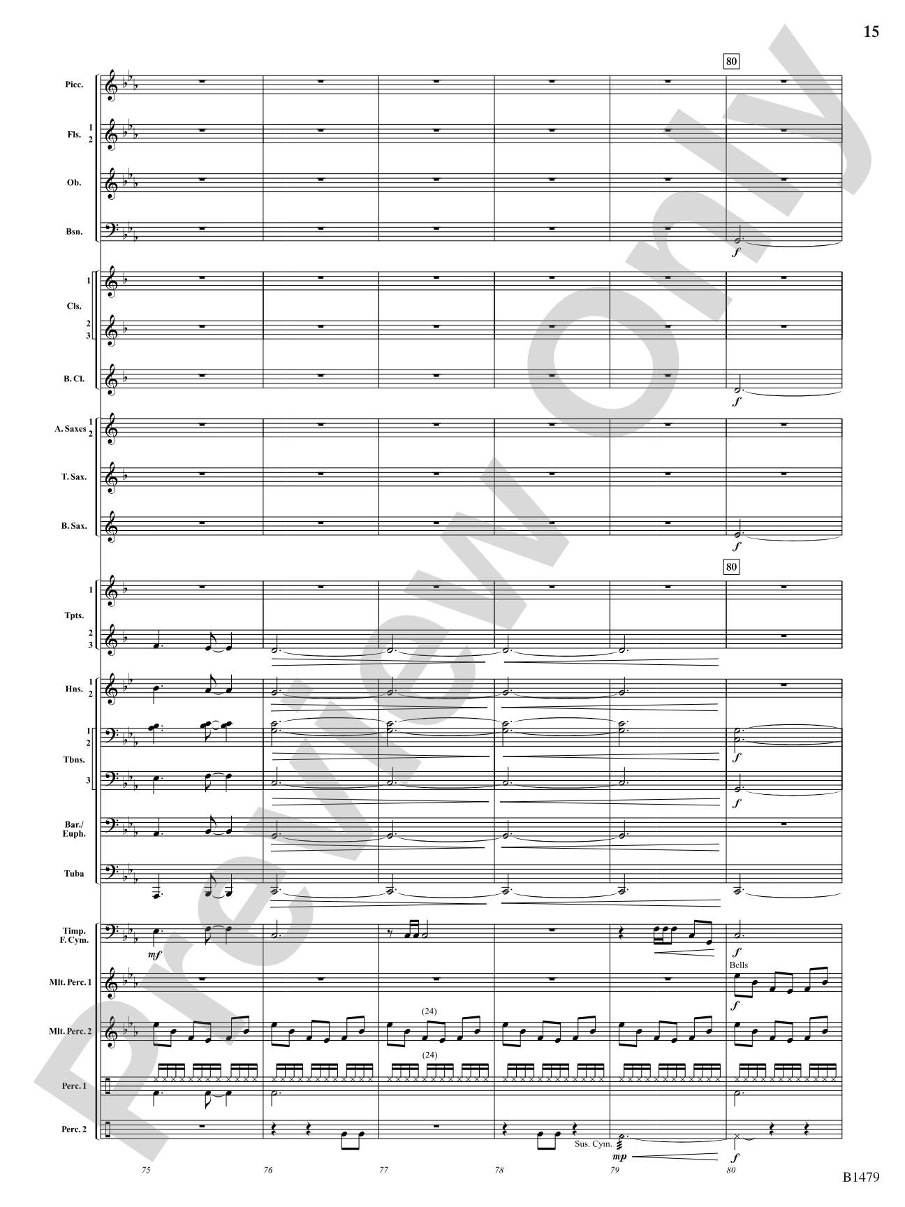 Gravity Wave: Concert Band Conductor Score & Parts