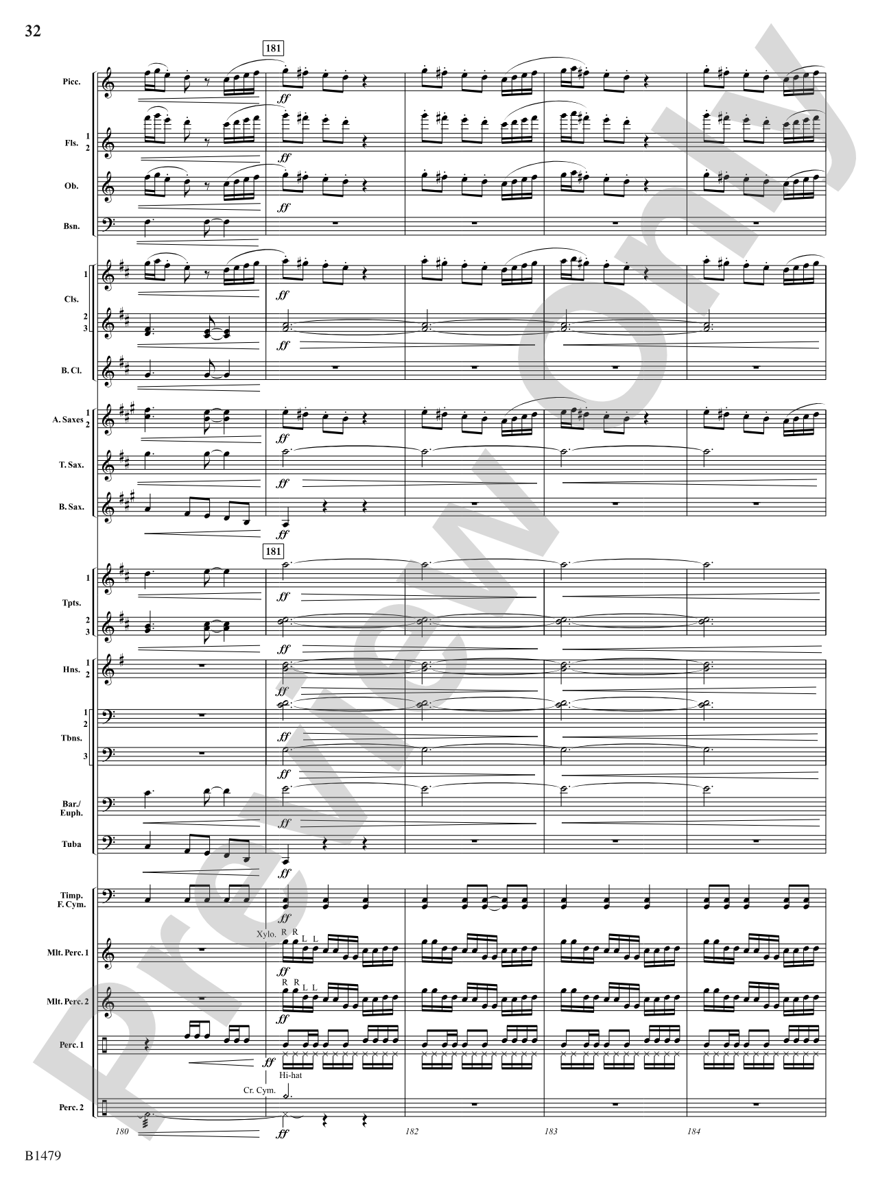 Gravity Wave: Concert Band Conductor Score & Parts