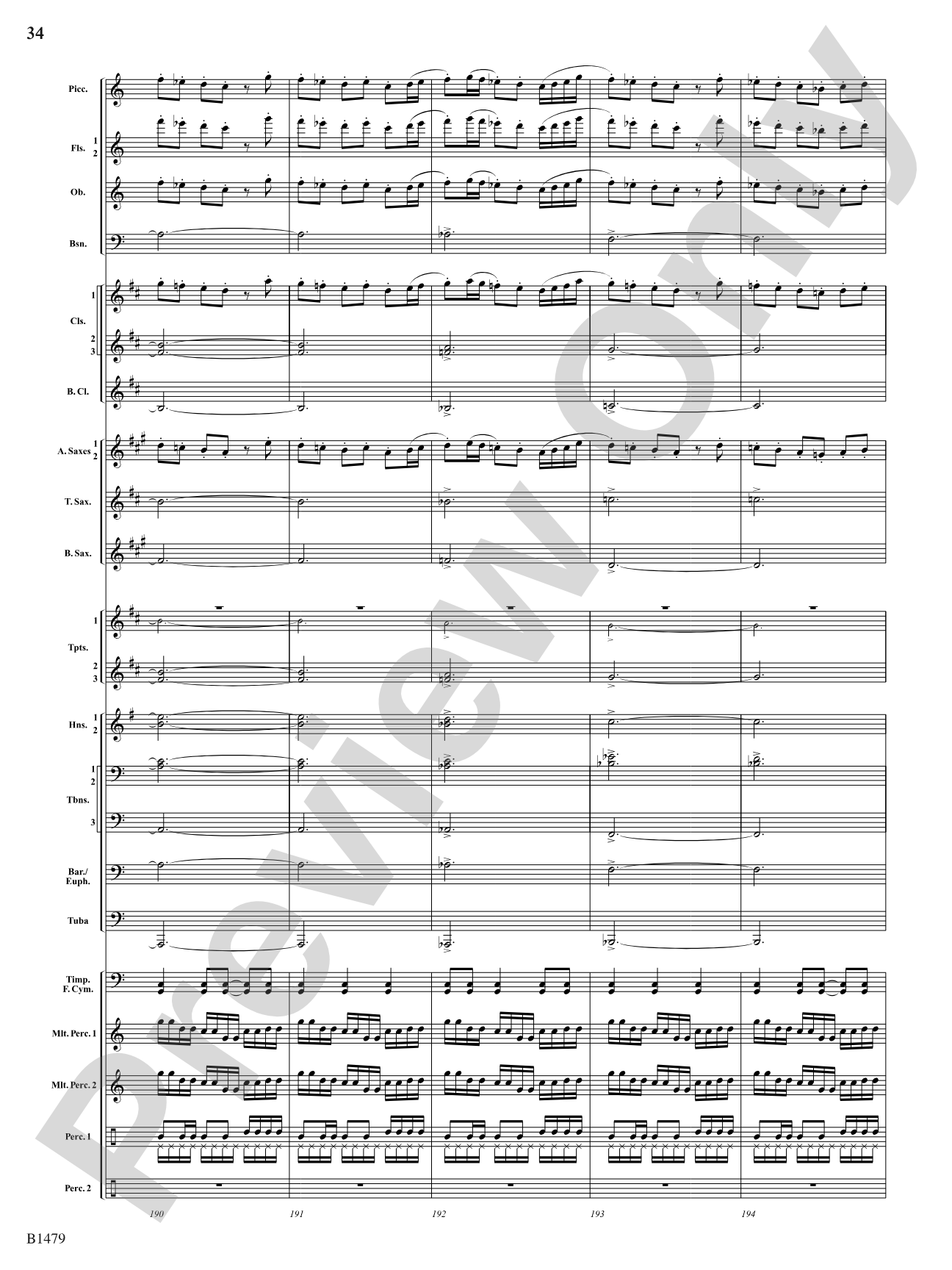 Gravity Wave: Concert Band Conductor Score & Parts