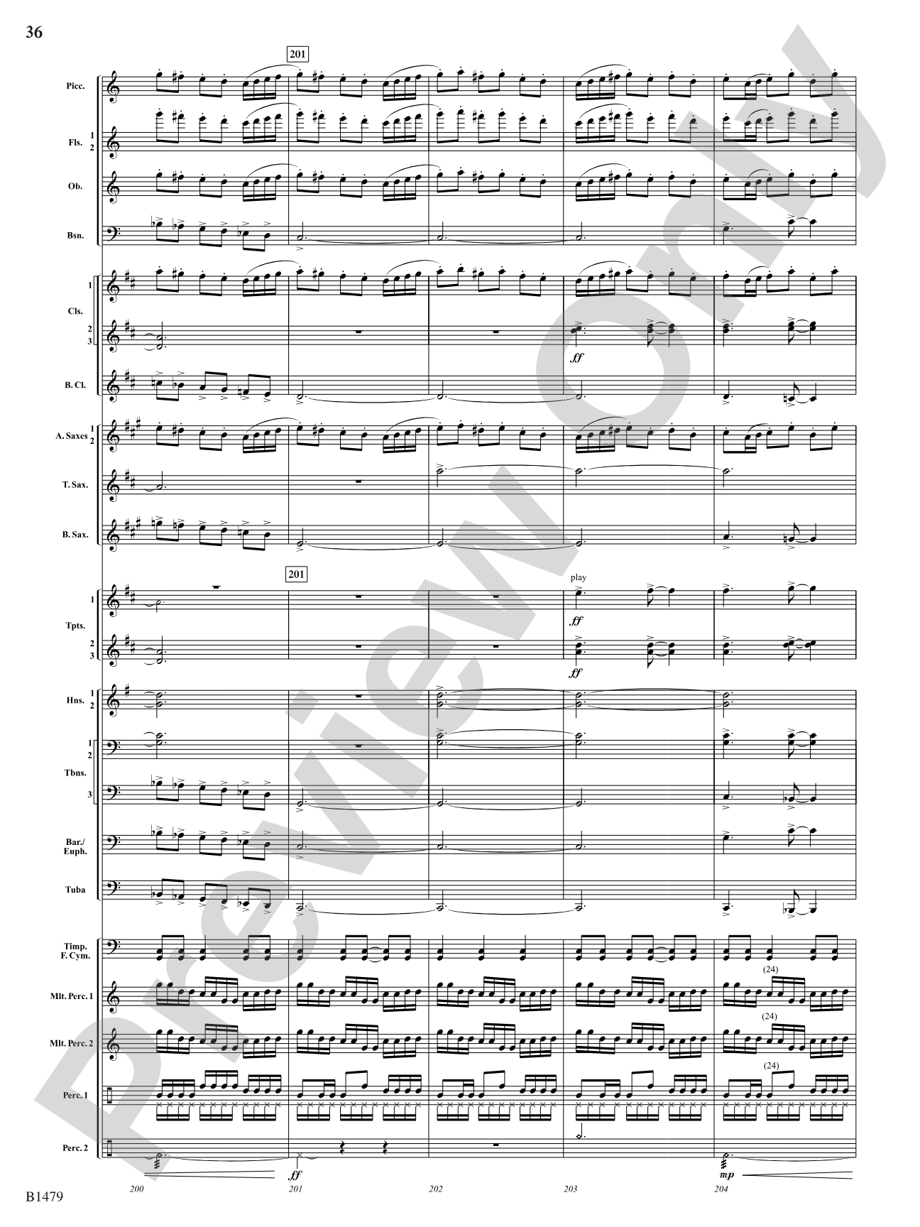 Gravity Wave: Concert Band Conductor Score & Parts
