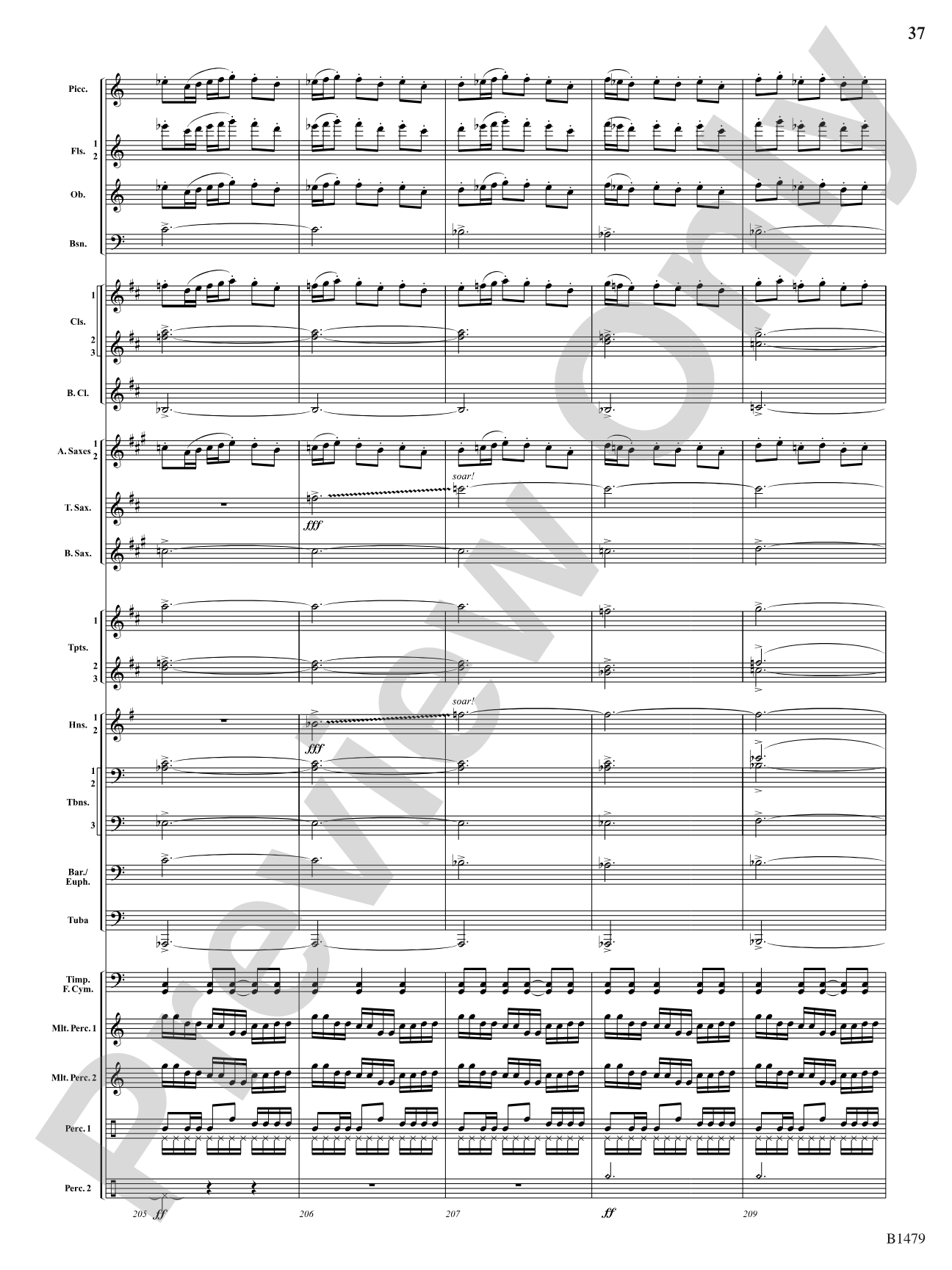 Gravity Wave: Concert Band Conductor Score & Parts