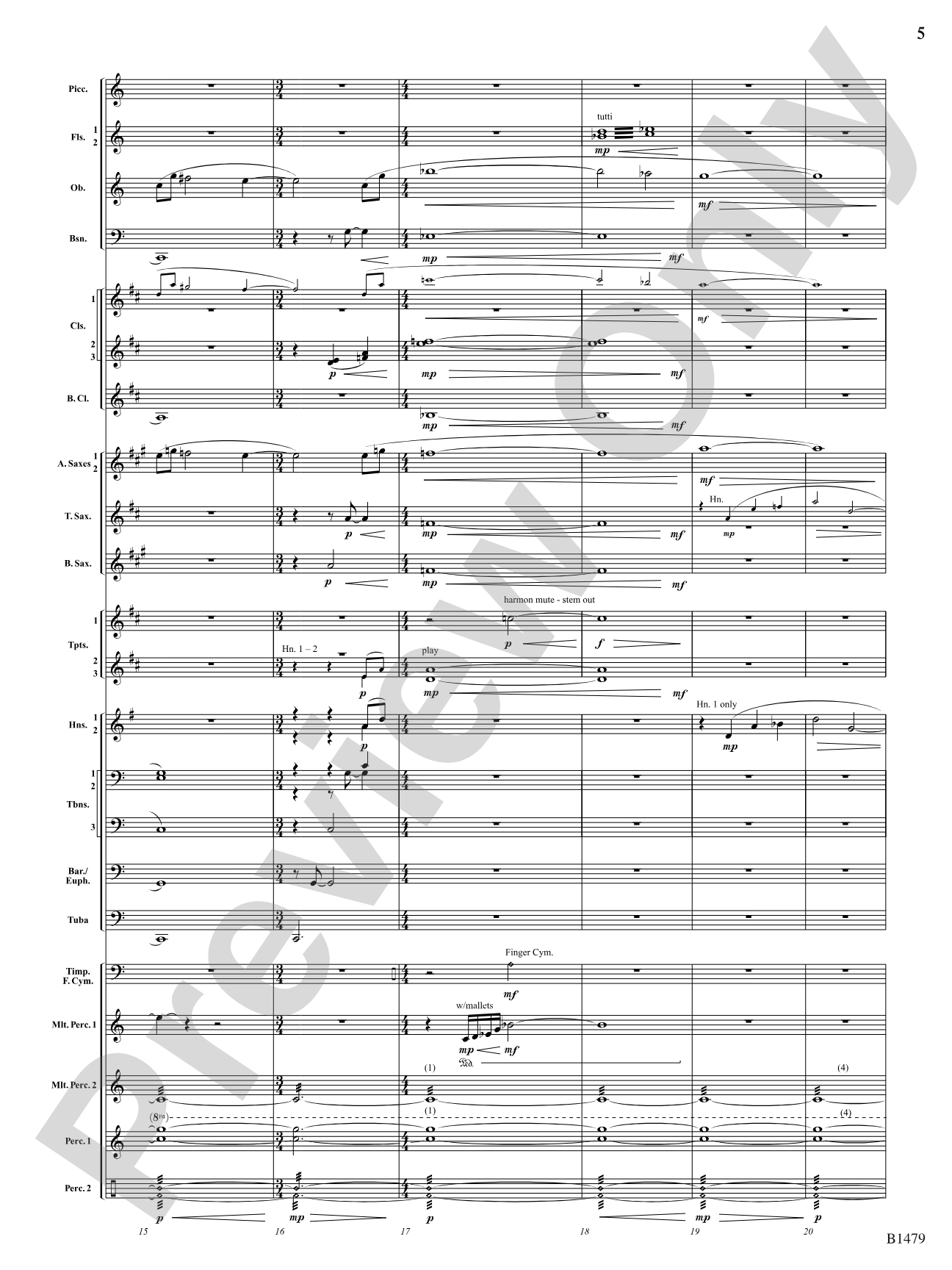 Gravity Wave: Concert Band Conductor Score & Parts