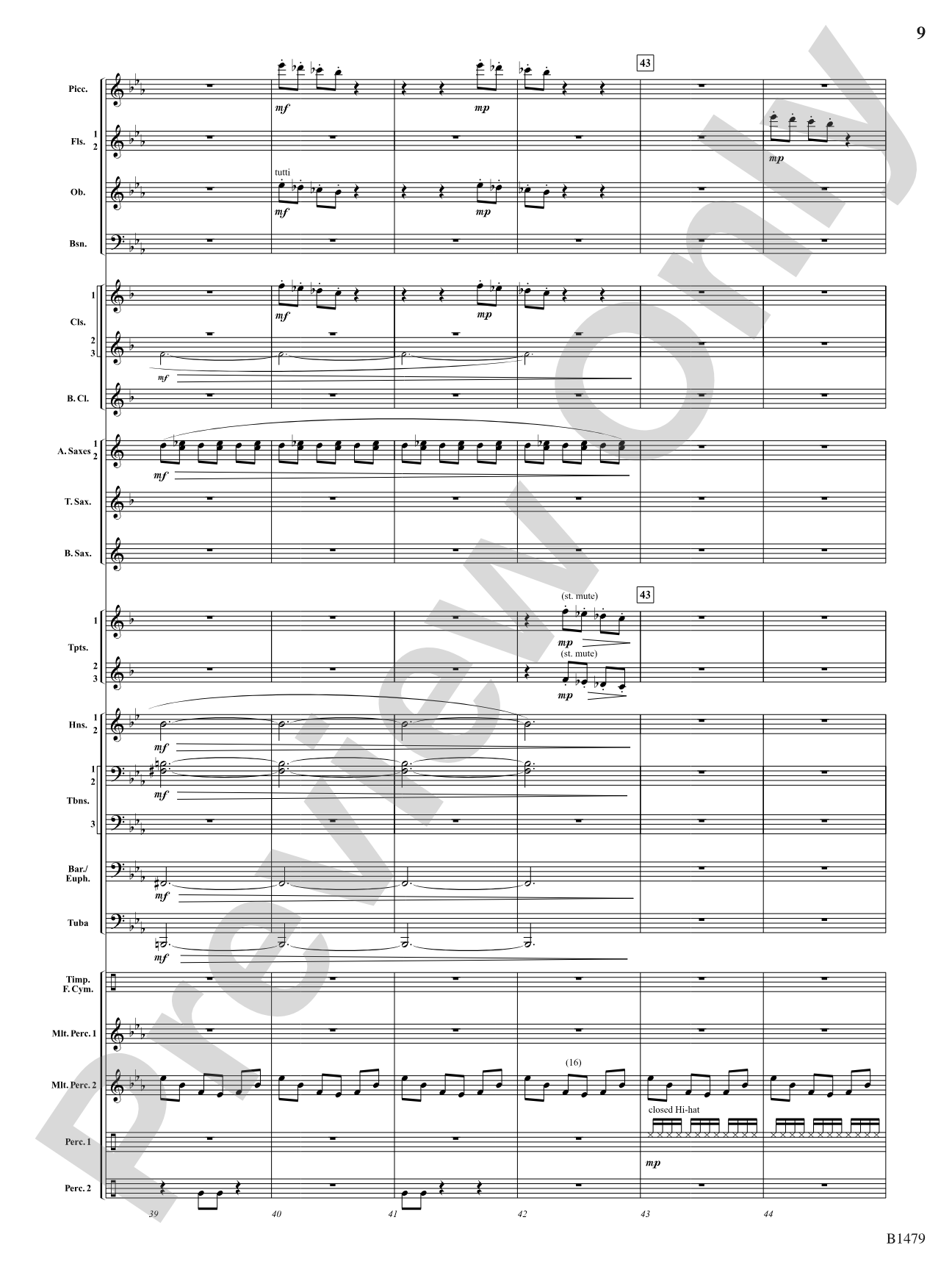 Gravity Wave: Concert Band Conductor Score & Parts