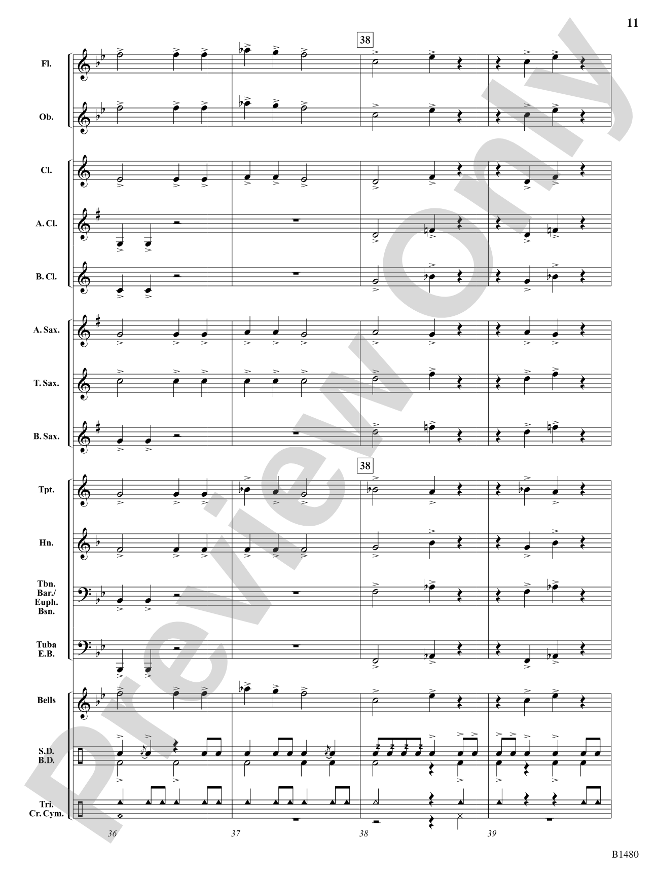 Fanfare Heroica: Concert Band Conductor Score & Parts