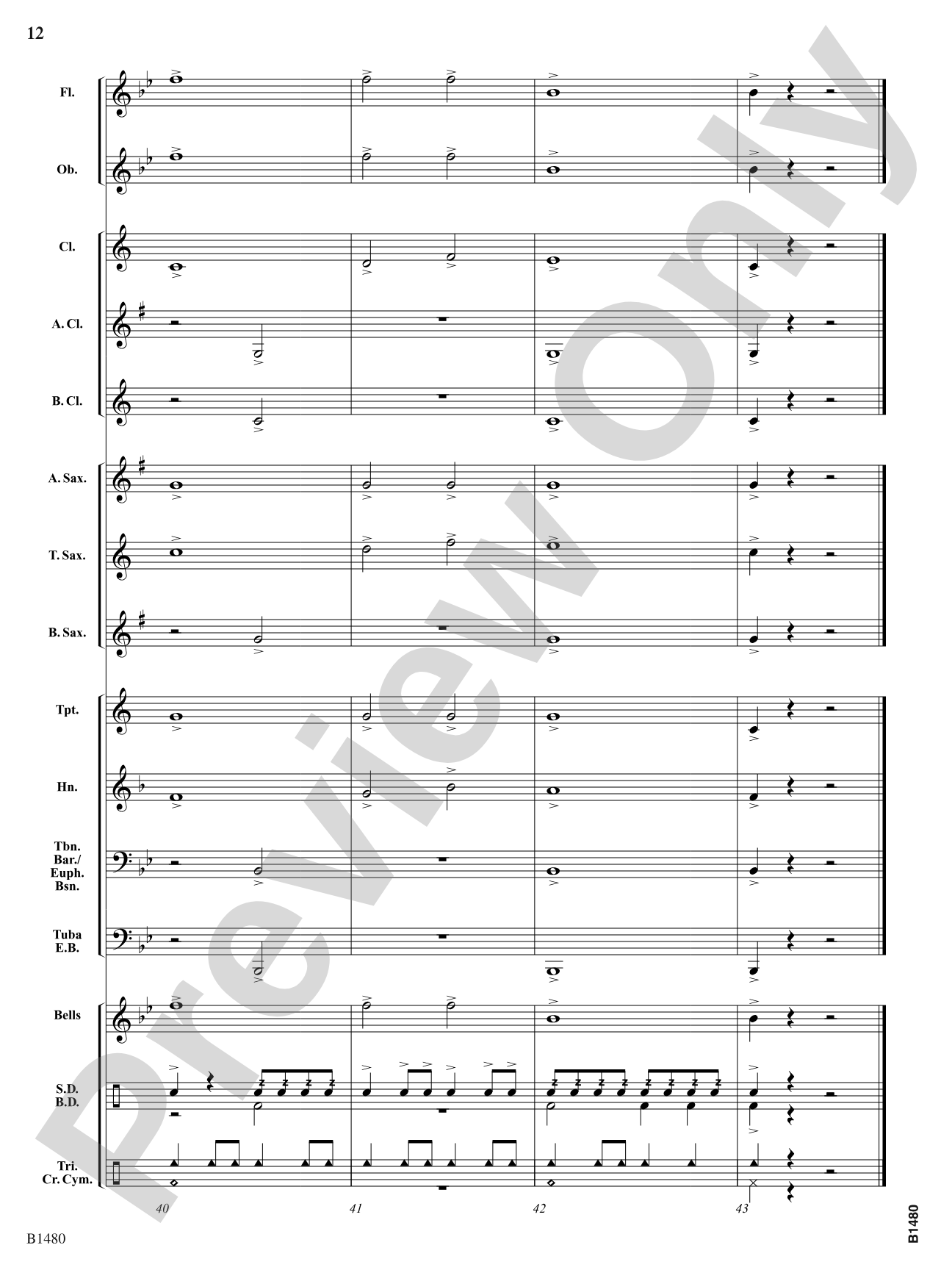 Fanfare Heroica: Concert Band Conductor Score & Parts