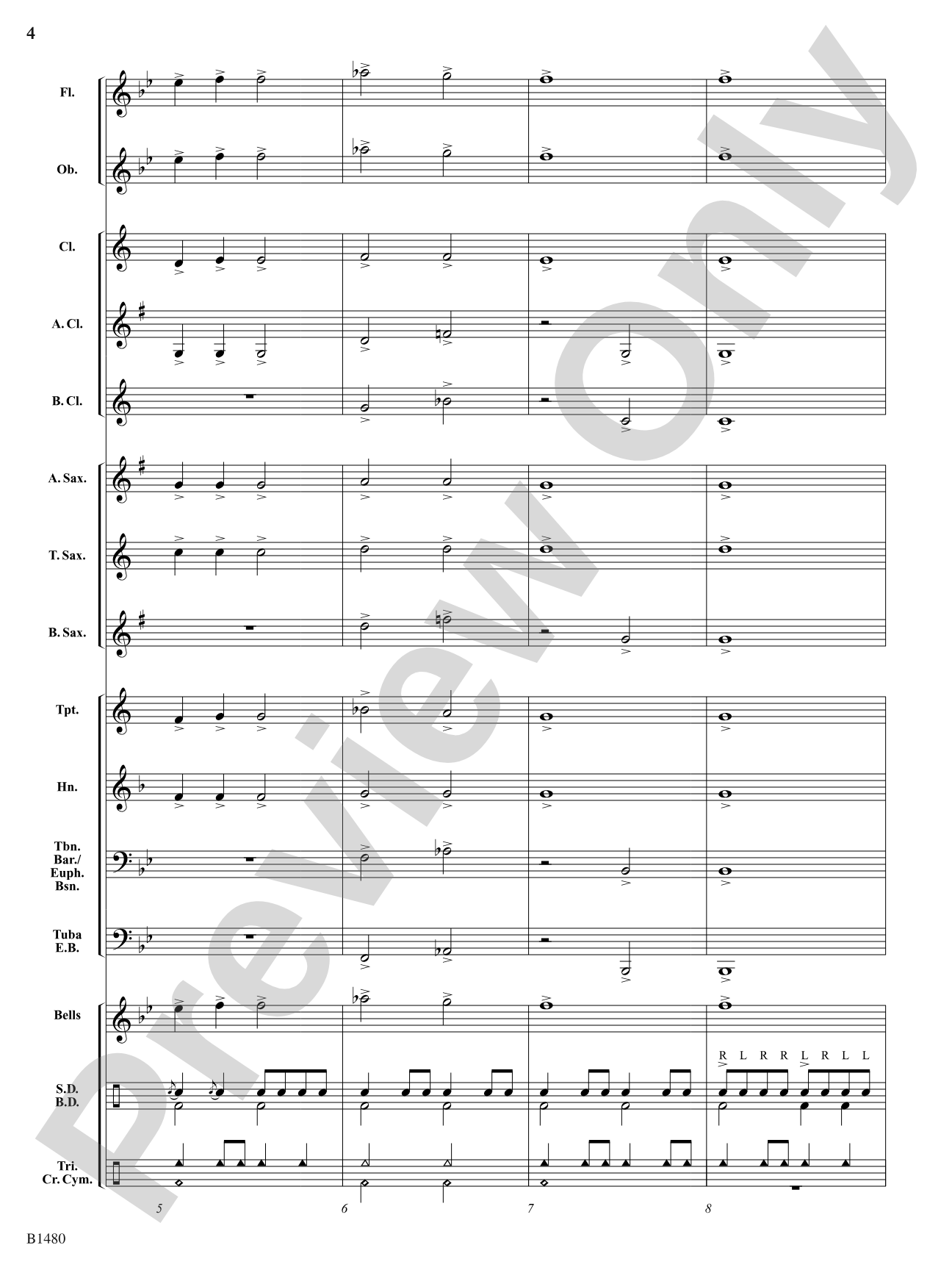 Fanfare Heroica: Concert Band Conductor Score & Parts