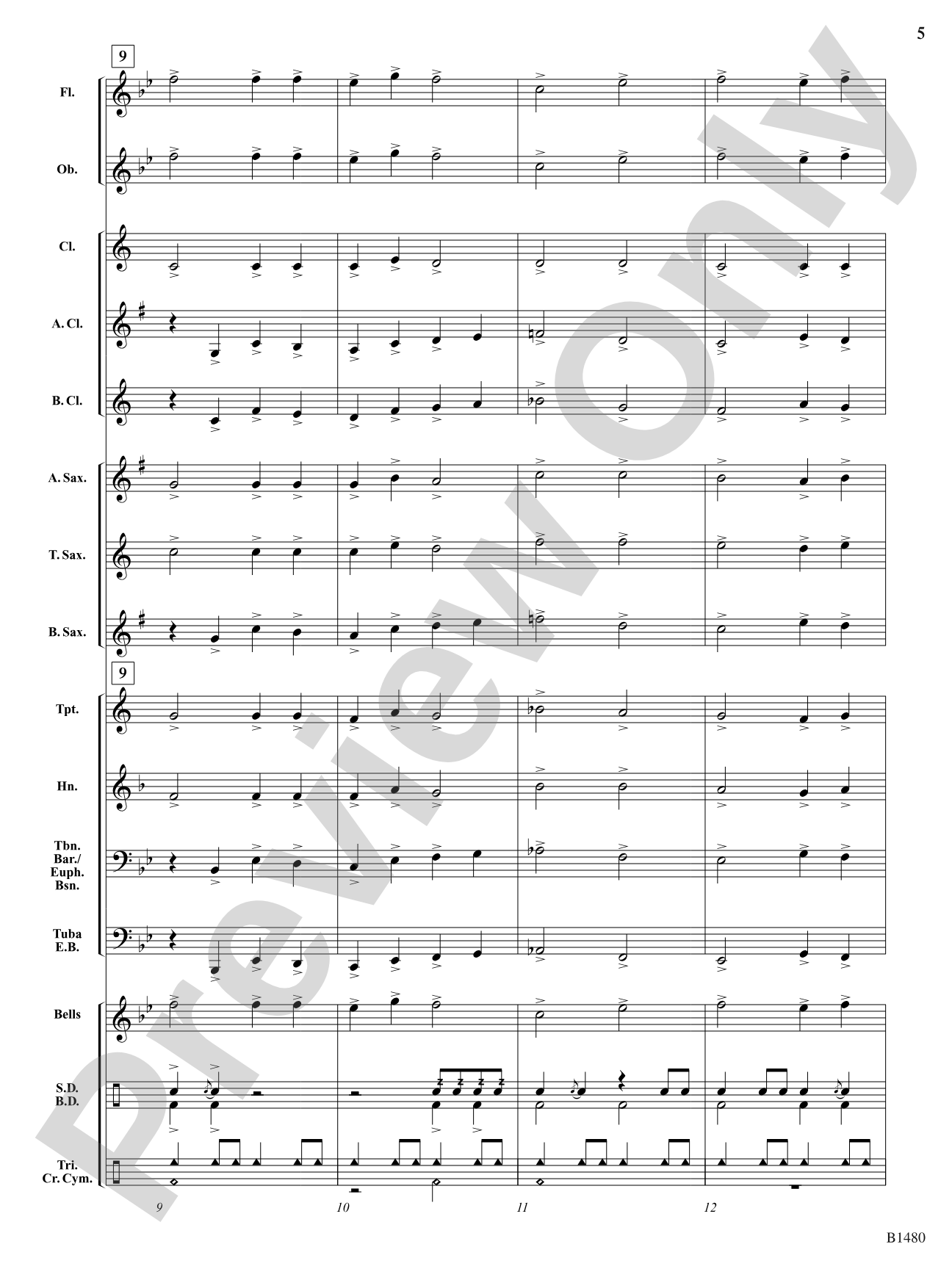 Fanfare Heroica: Concert Band Conductor Score & Parts
