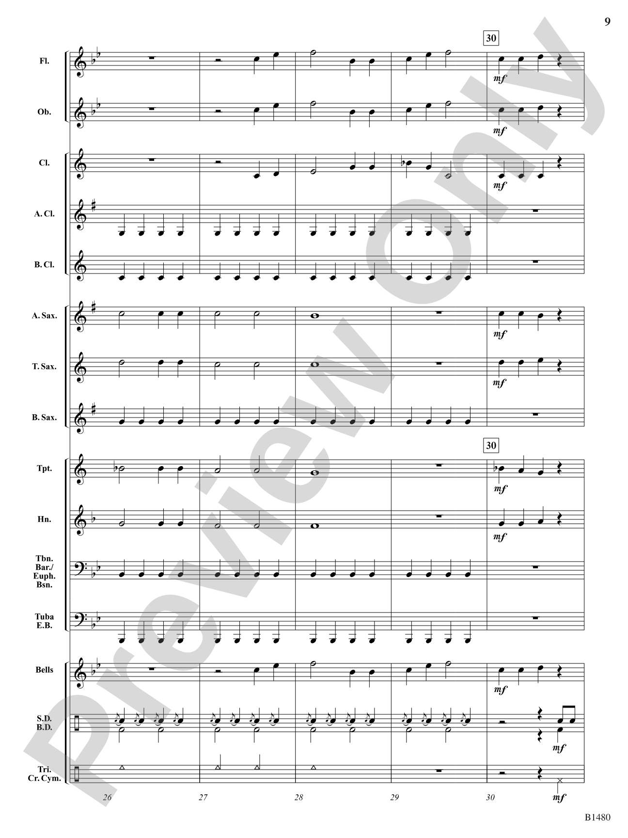 Fanfare Heroica: Concert Band Conductor Score & Parts