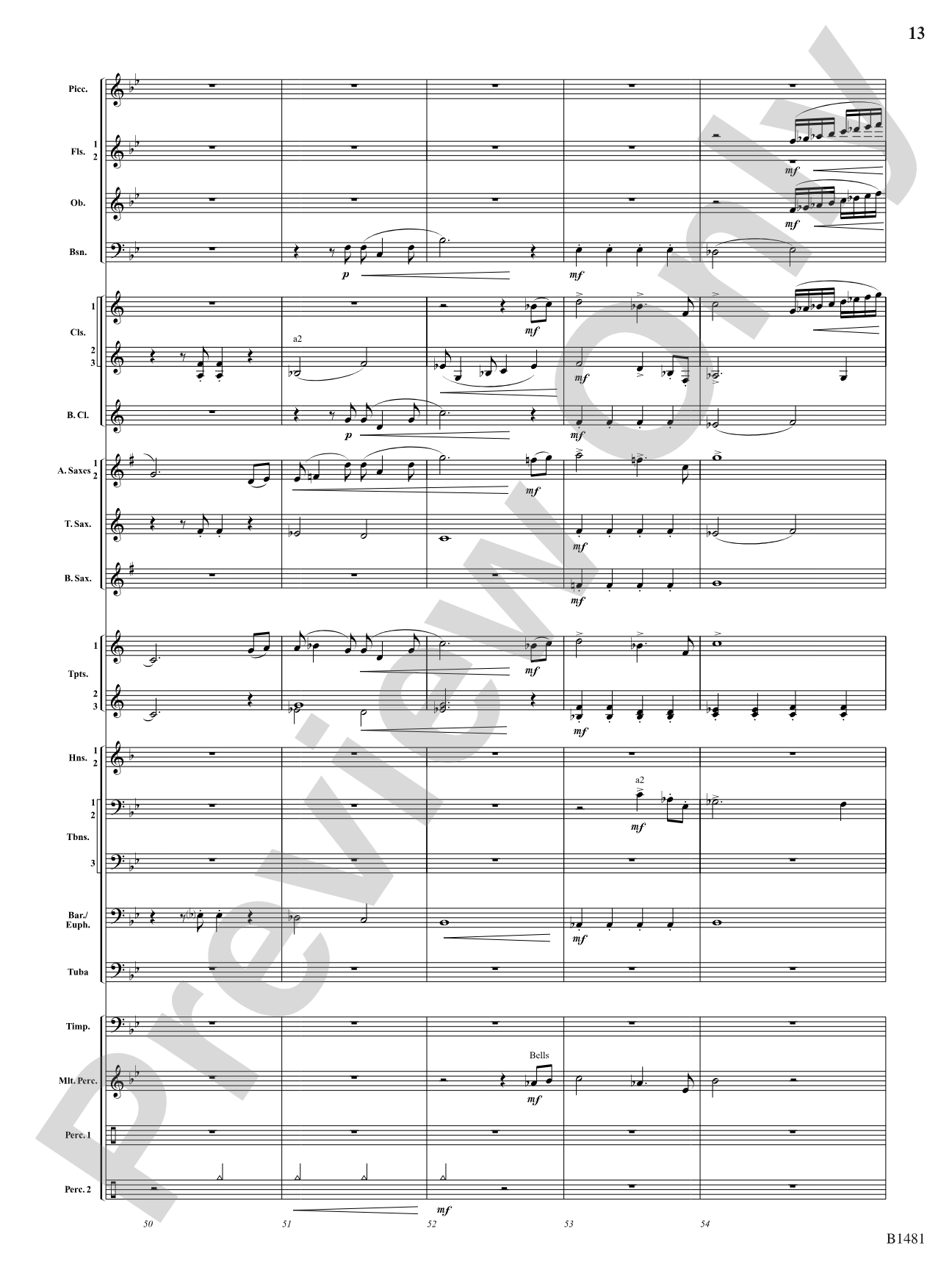 Phoenix Fanfare: Concert Band Conductor Score & Parts