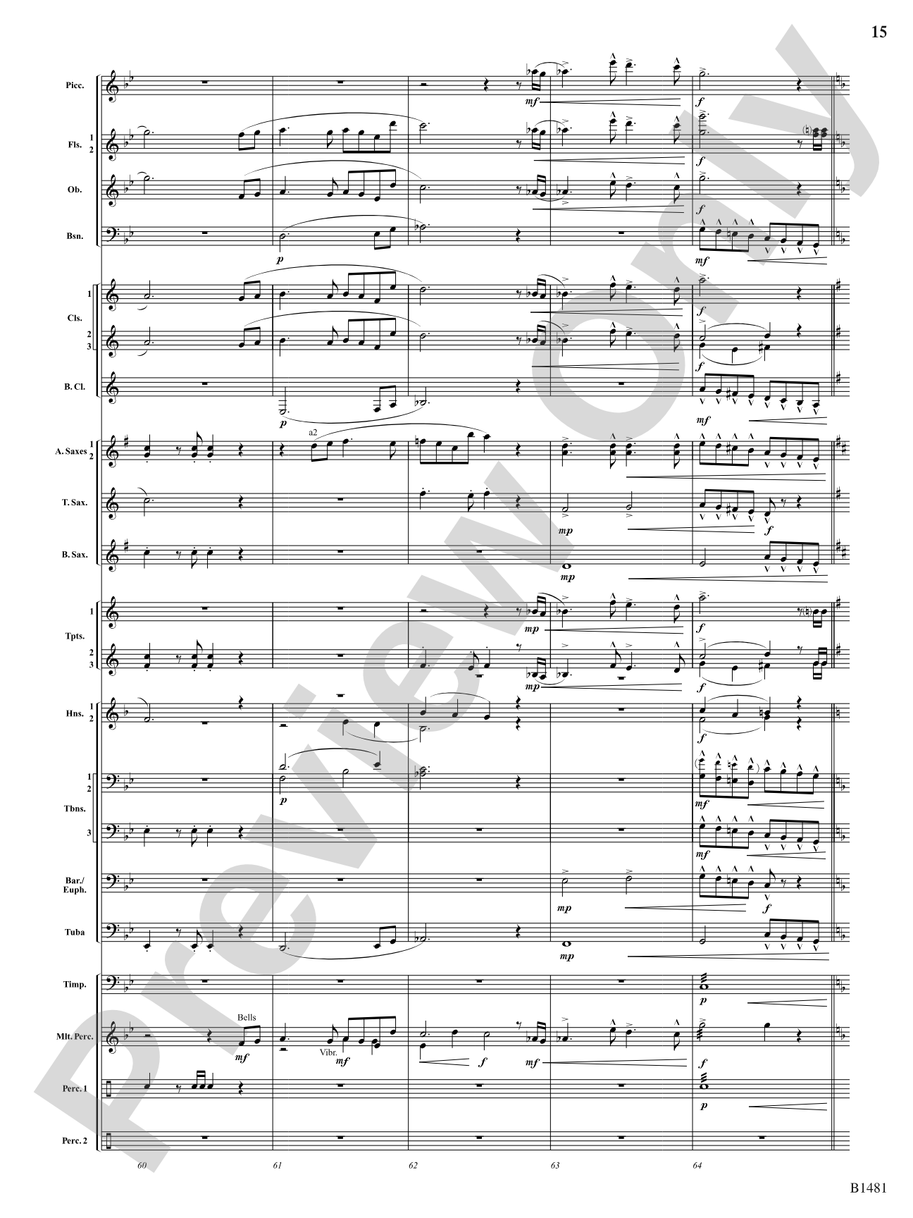 Phoenix Fanfare: Concert Band Conductor Score & Parts