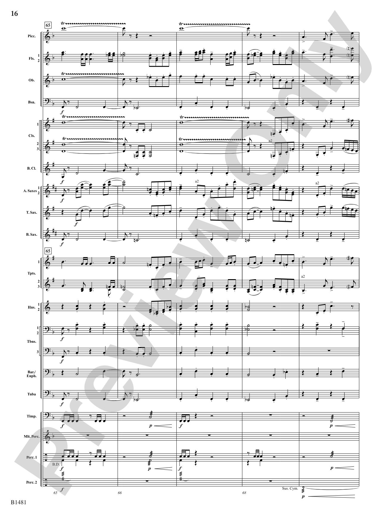 Phoenix Fanfare: Concert Band Conductor Score & Parts