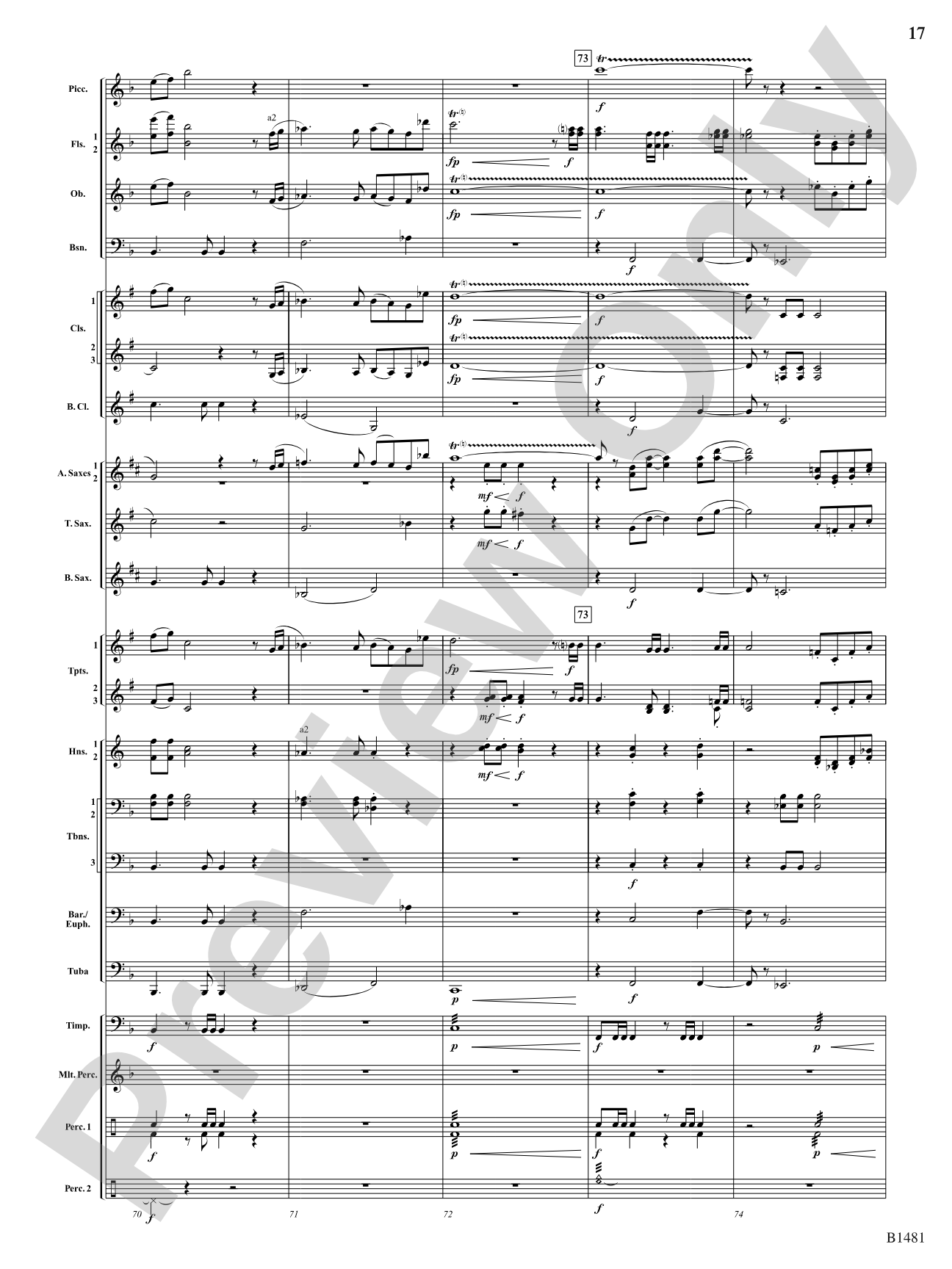 Phoenix Fanfare: Concert Band Conductor Score & Parts