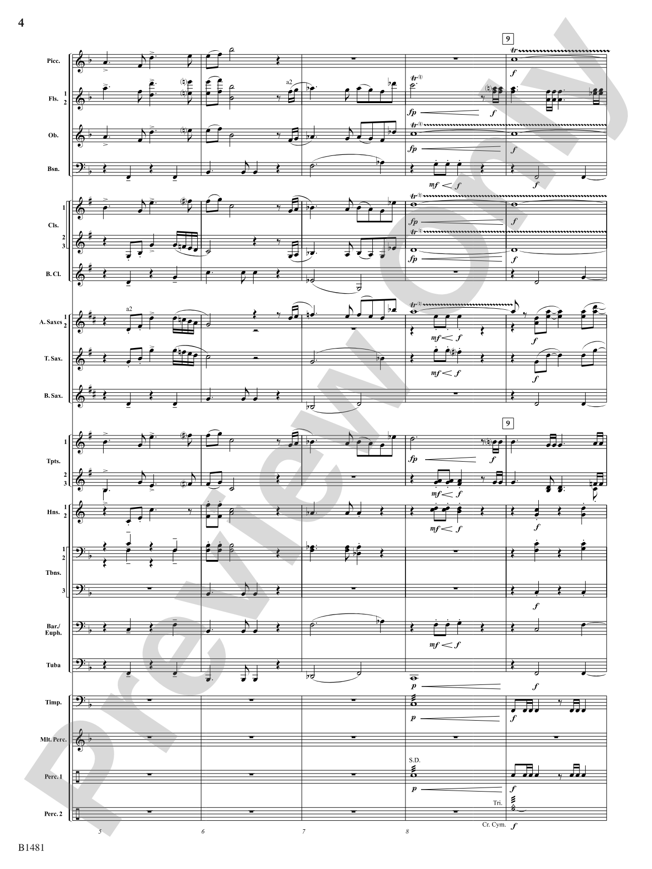 Phoenix Fanfare: Concert Band Conductor Score & Parts