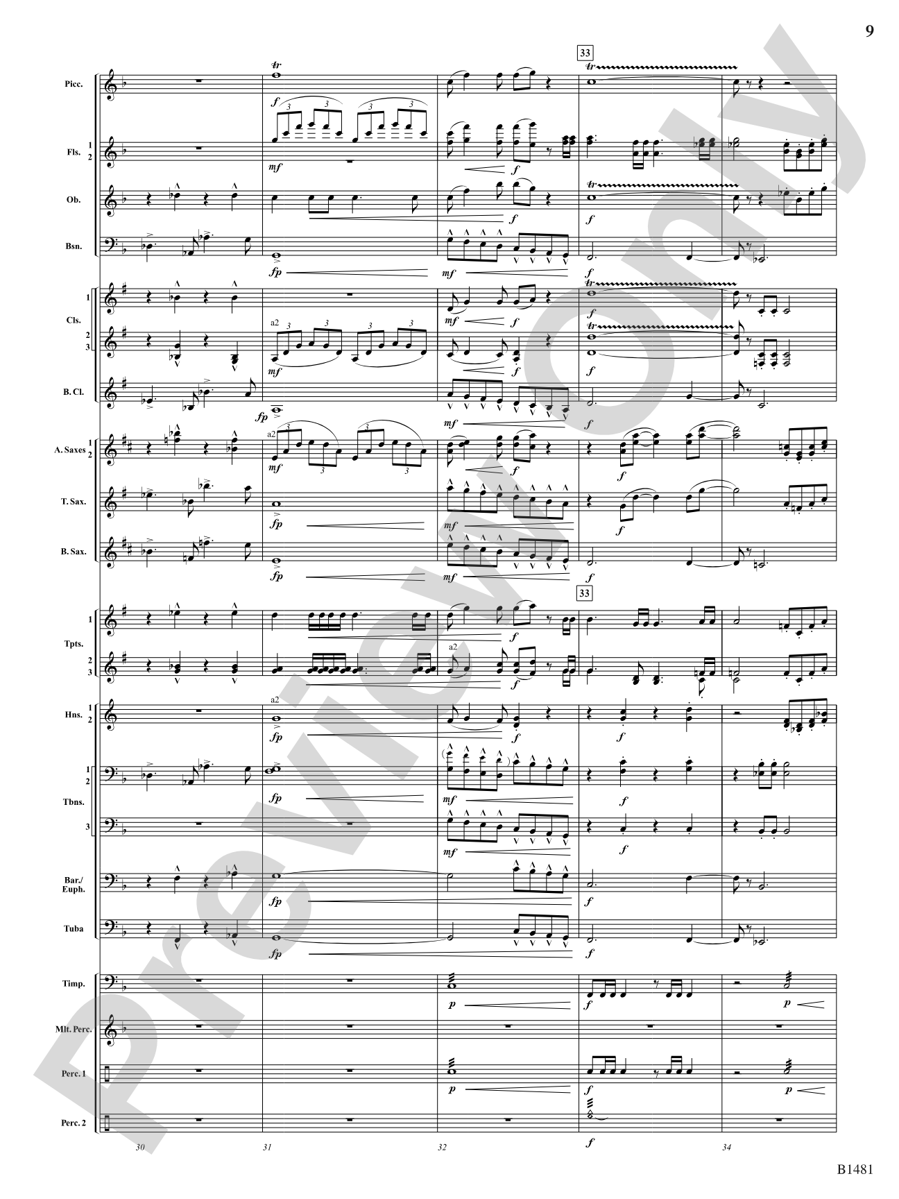 Phoenix Fanfare: Concert Band Conductor Score & Parts