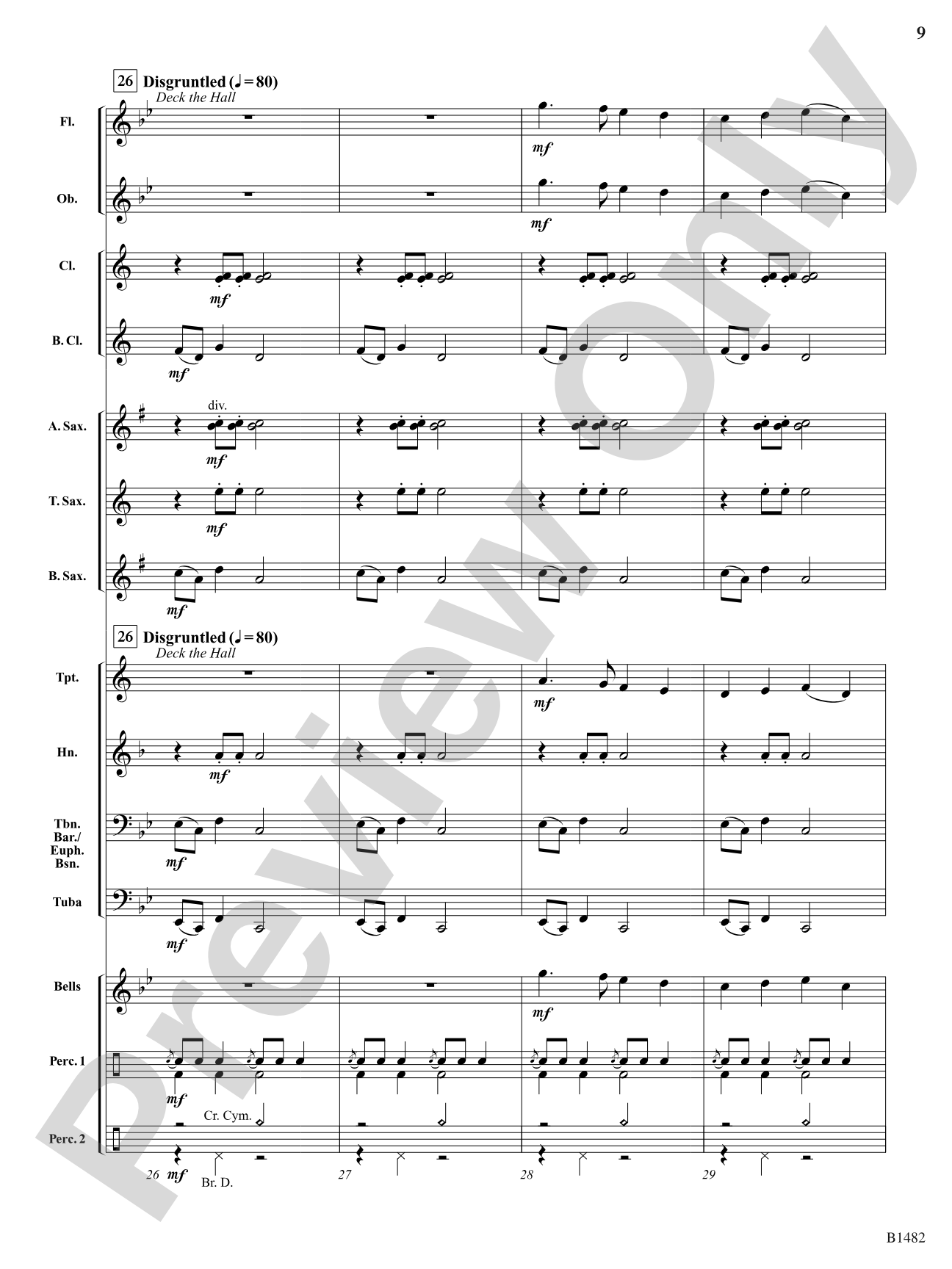 Diary of a Grumpy Elf: Concert Band Conductor Score & Parts