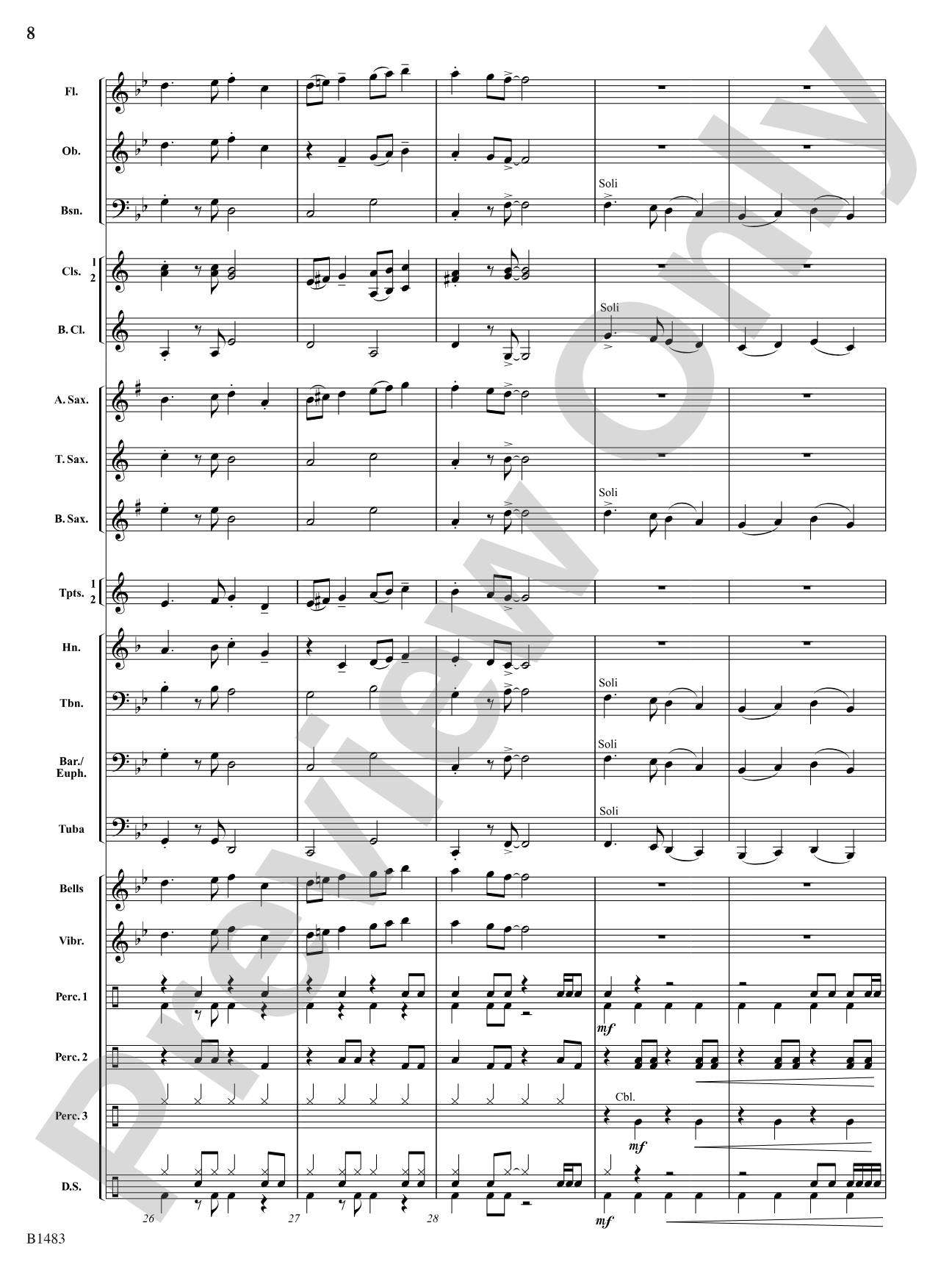 Deck the Halls with Rock 'n' Roll: Concert Band Conductor Score & Parts