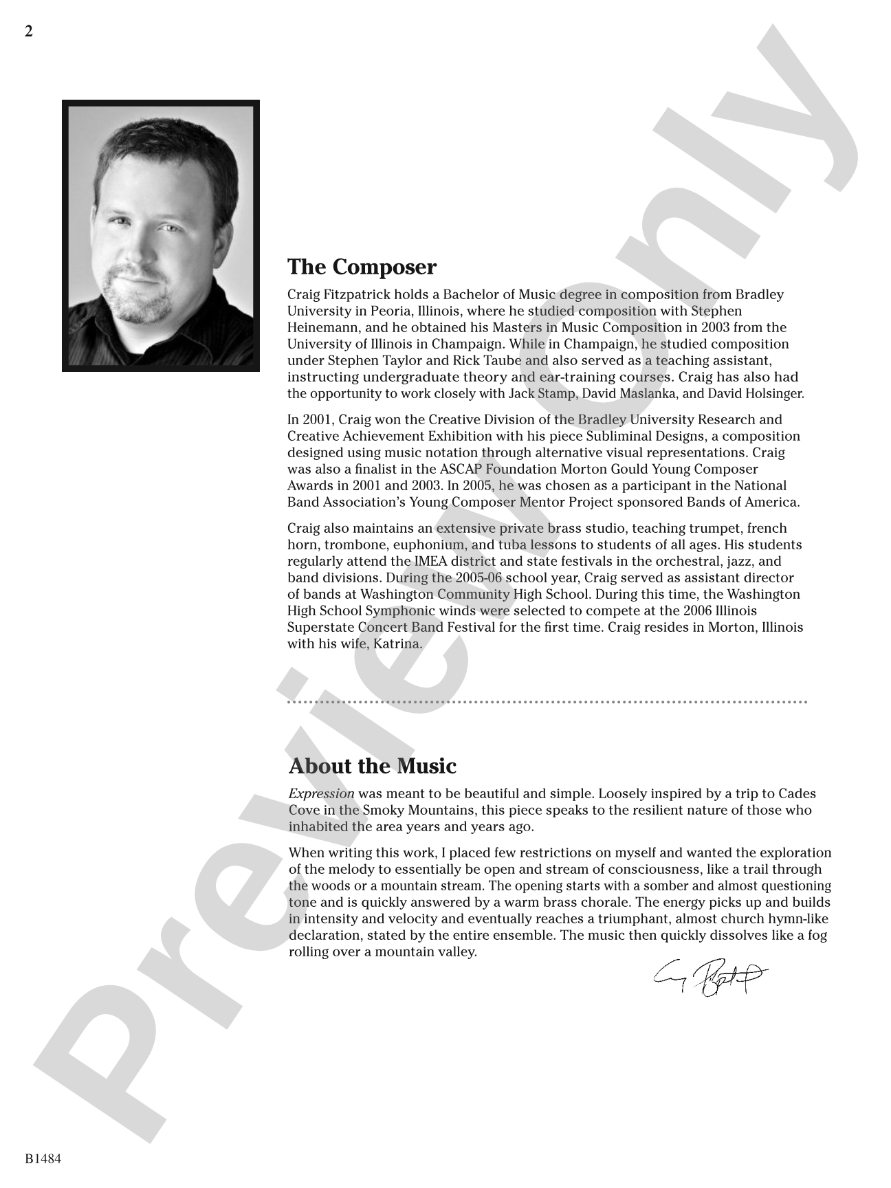 Expression: Concert Band Conductor Score & Parts
