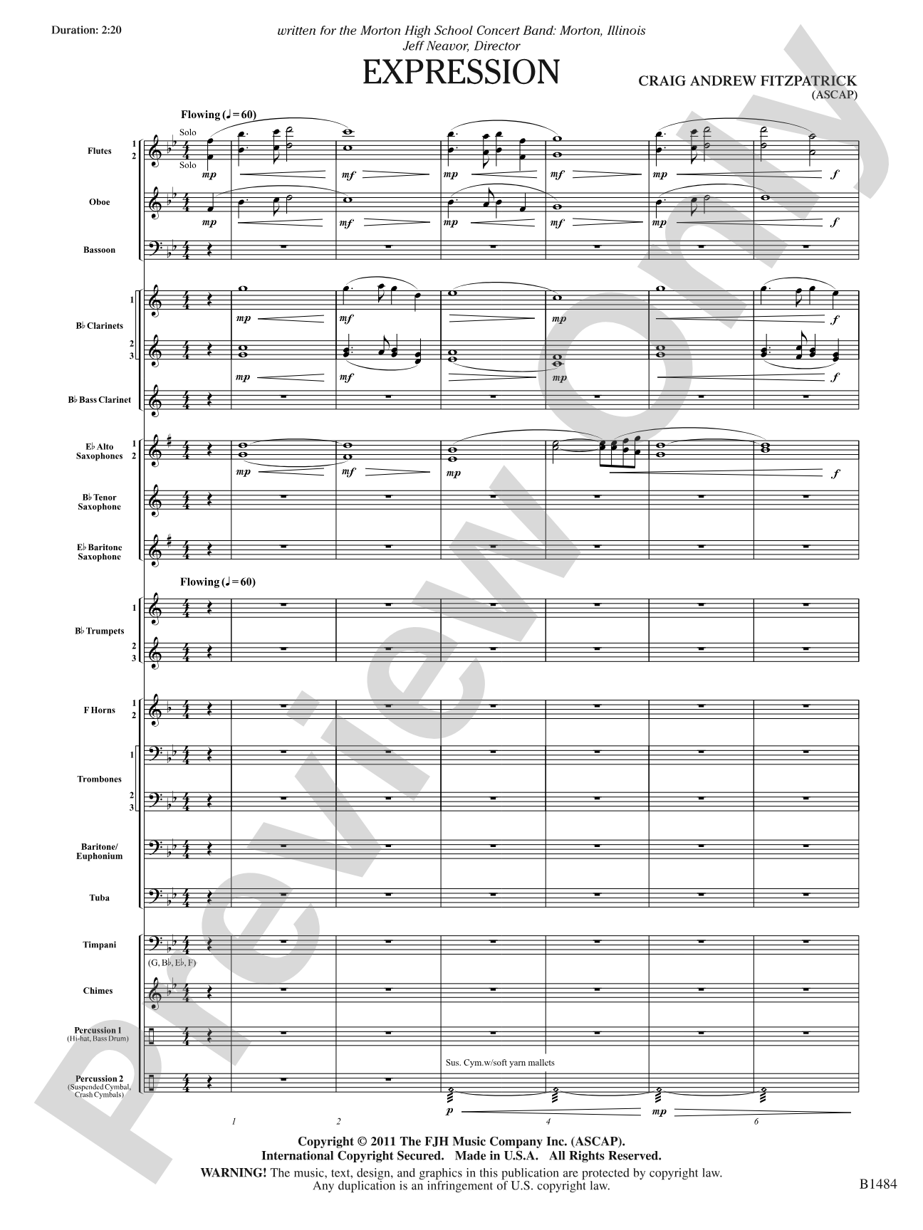 Expression: Concert Band Conductor Score & Parts