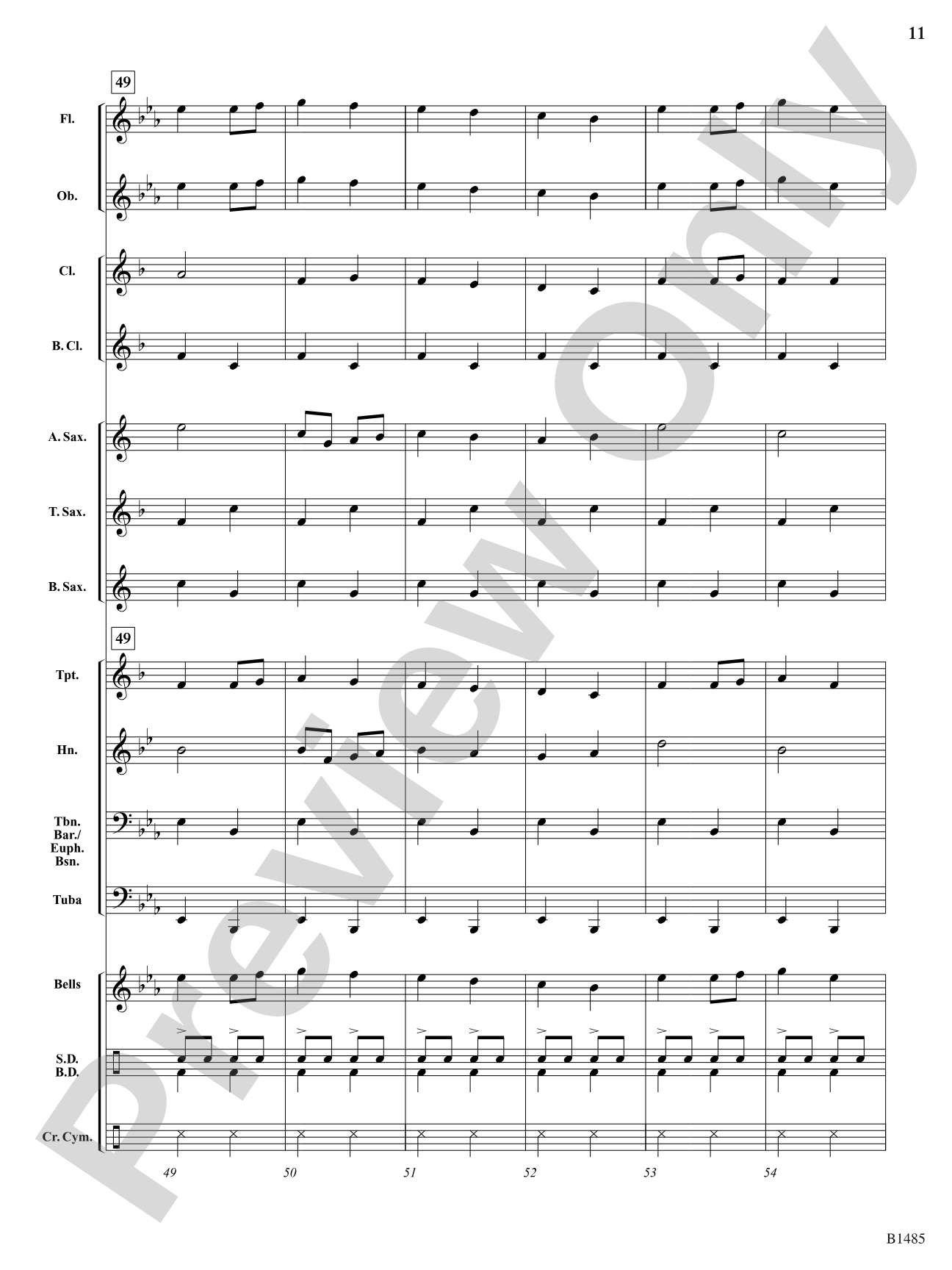 Union March: Concert Band Conductor Score & Parts
