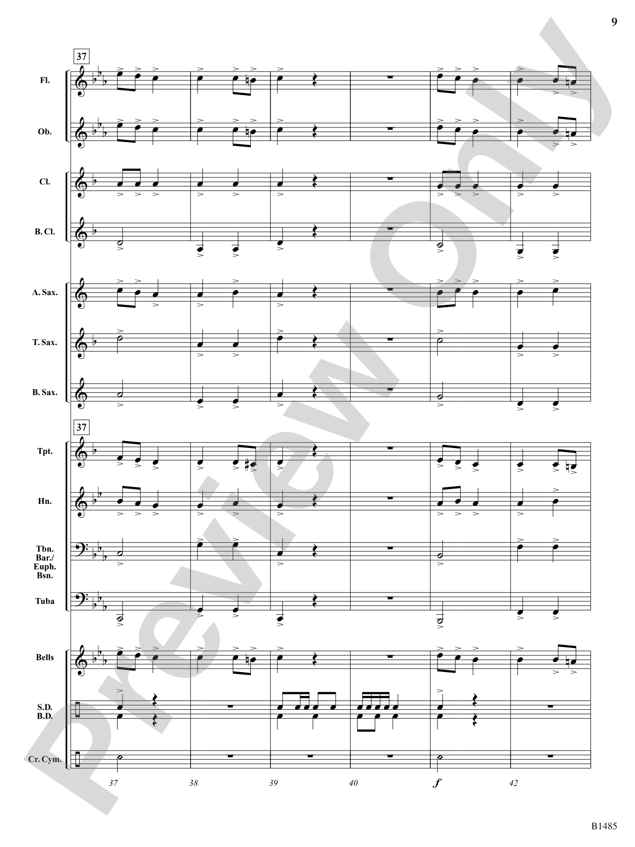 Union March: Concert Band Conductor Score & Parts