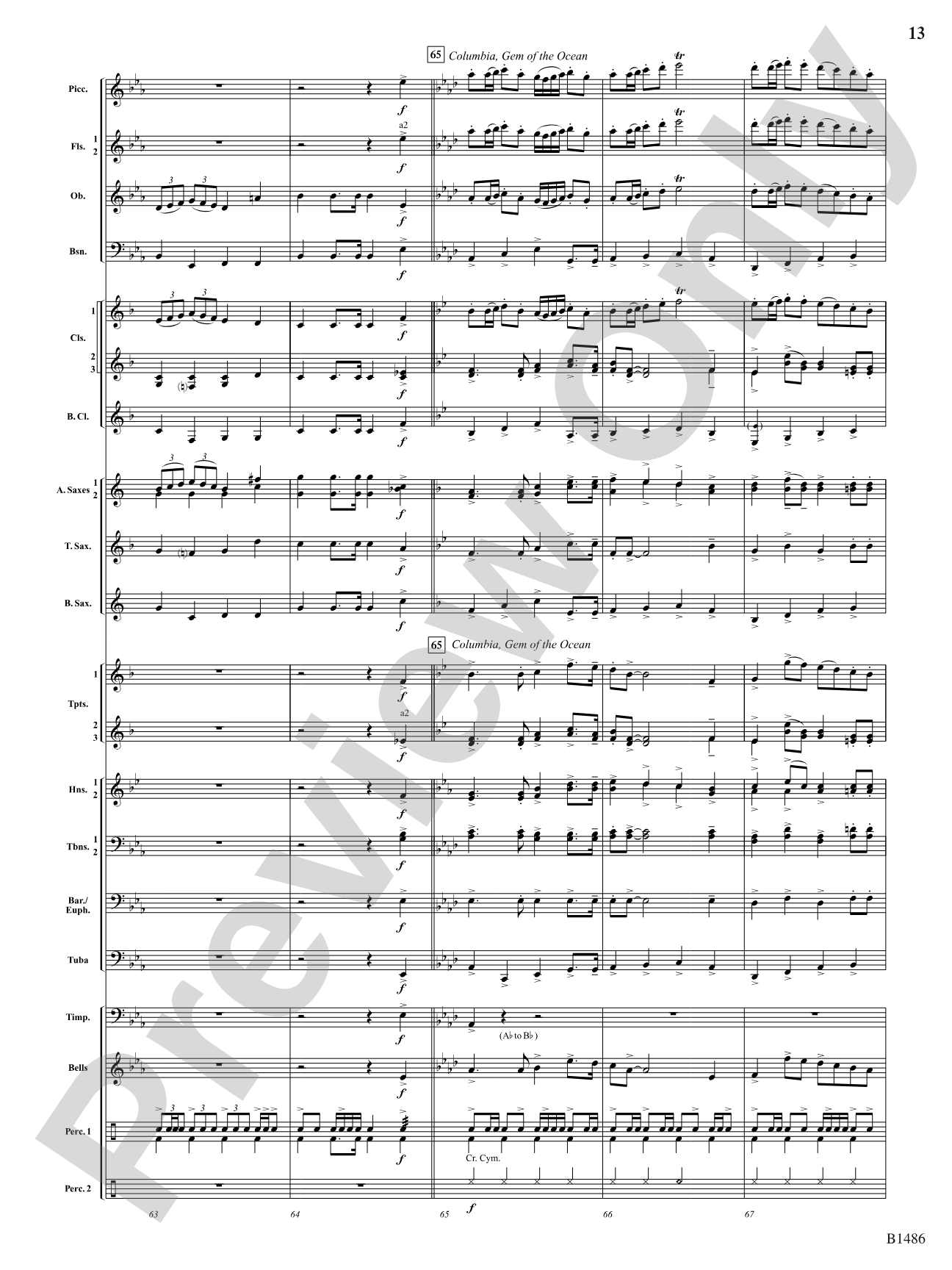 An American Spectacular: Concert Band Conductor Score & Parts