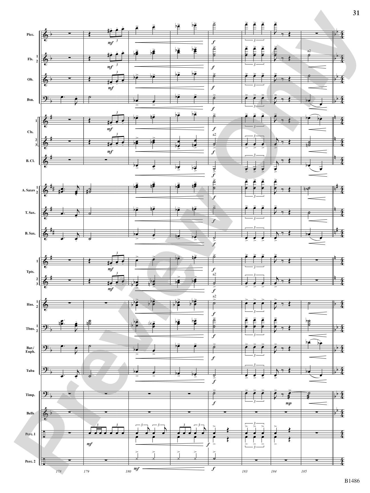 An American Spectacular: Concert Band Conductor Score & Parts
