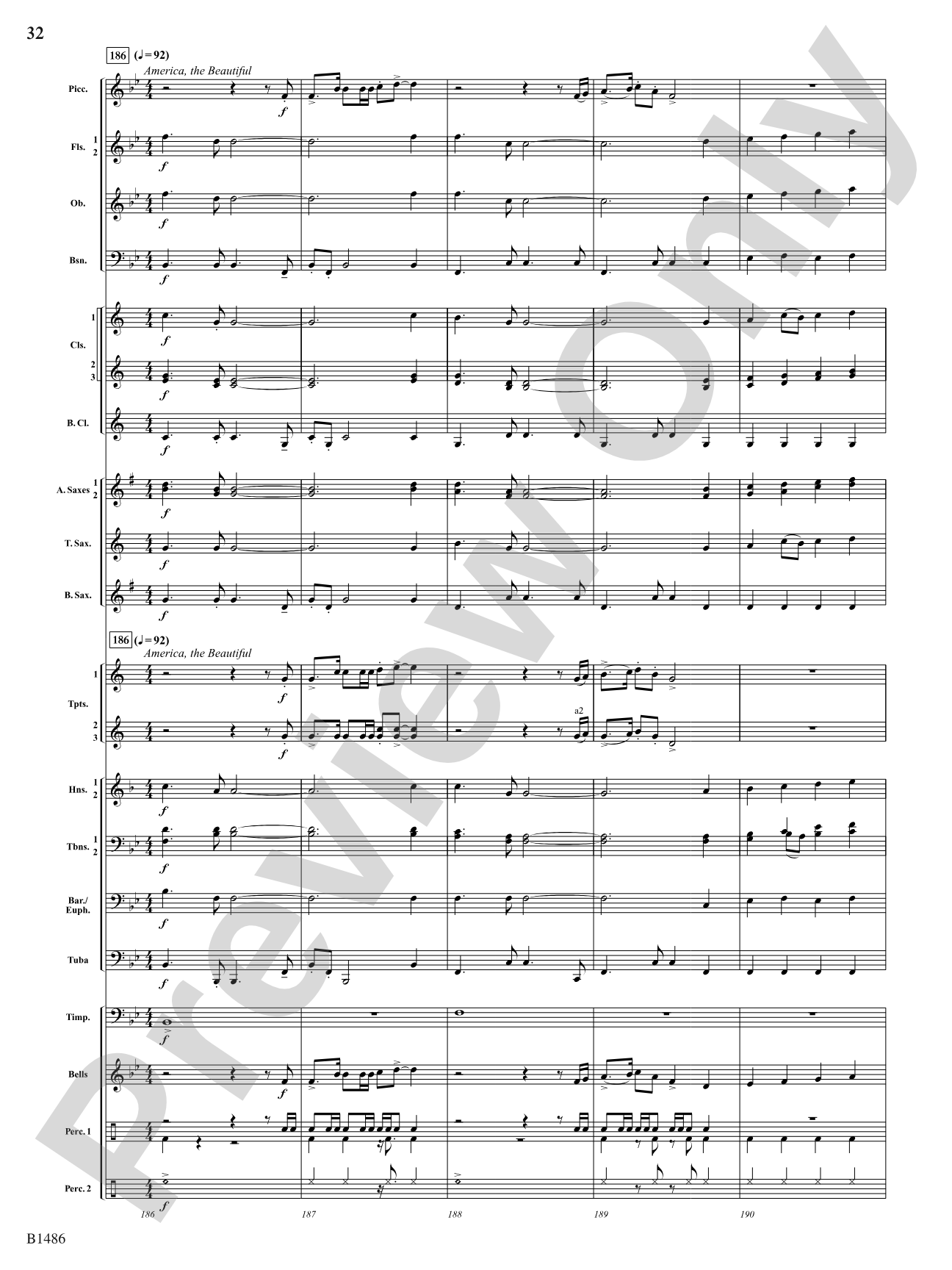 An American Spectacular: Concert Band Conductor Score & Parts