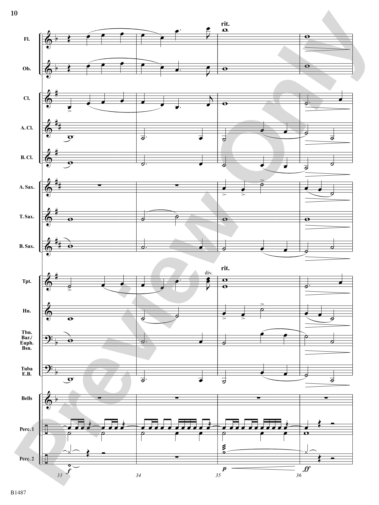 The Pilgrimage: Concert Band Conductor Score & Parts